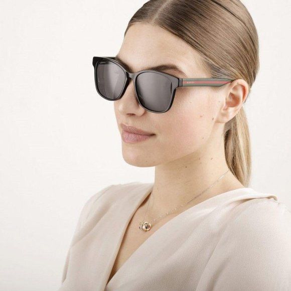 Gucci NEW GUCCI GG0417SK 001 Black Grey Gradient Square Sunglasses Size ONE SIZE - 11 Thumbnail