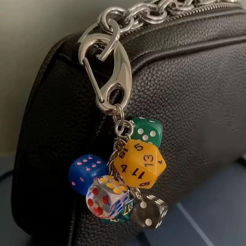 Other Streetwear Dice Key Chain Carabiner Bag Jeans Decoration Size ONE SIZE - 4 Thumbnail