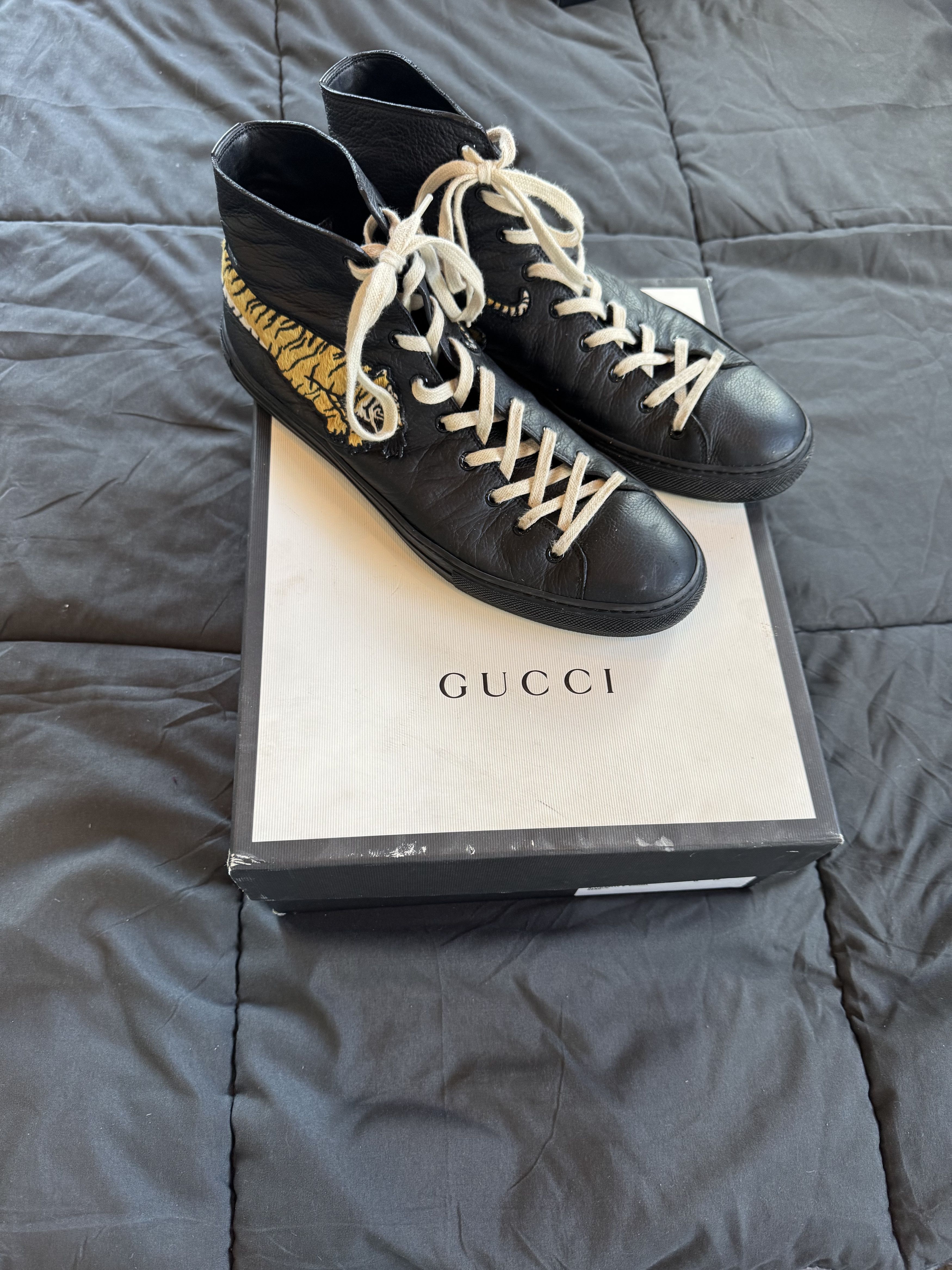 Gucci S.tto Pelle S. Gomma - Hebron Nero Size US 12 / EU 45 - 1 Thumbnail