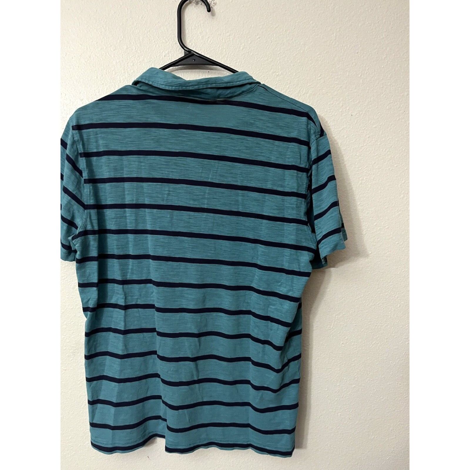 Gap VINTAGE Gap Polo Shirt Blue Striped Short Sleeve Cotton Regular Fit M Mens Size US M / EU 48-50 / 2 - 2 Thumbnail