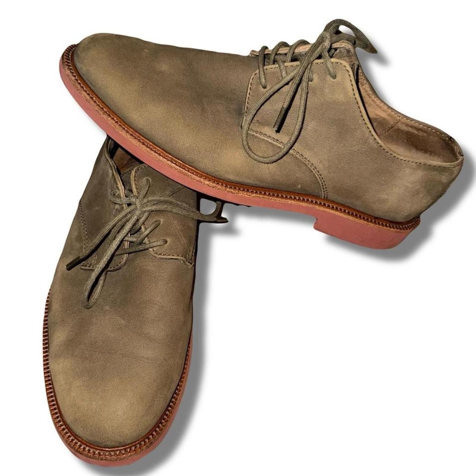 Polo Ralph Lauren Vintage 90’s Polo Ralph Lauren Olive Green Oxford Shoes Size US 9.5 / EU 42-43 - 1 Thumbnail