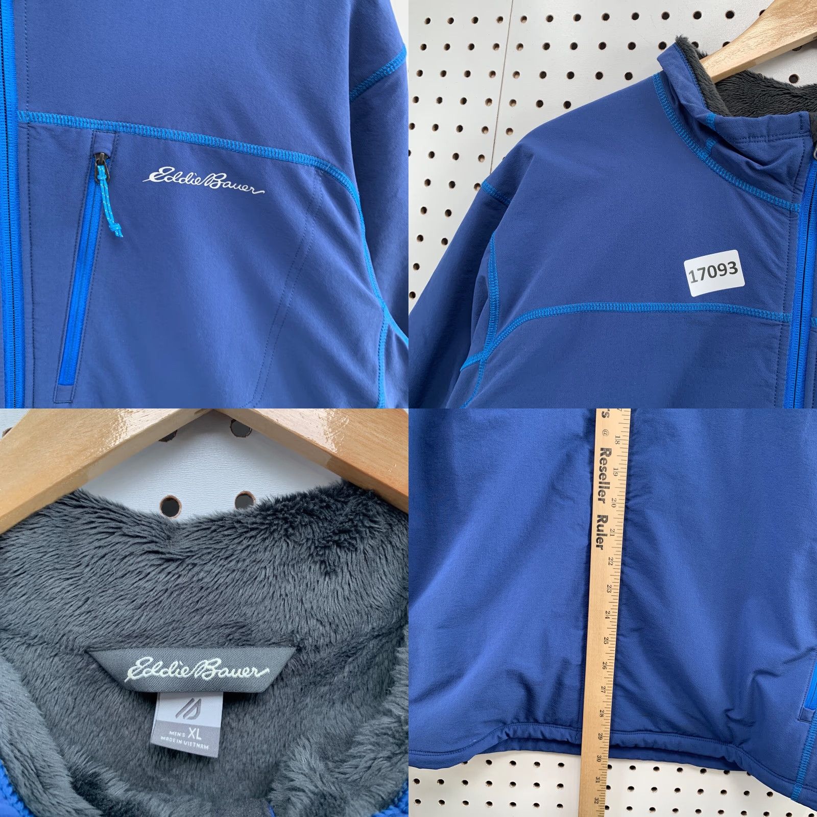 Eddie Bauer Eddie Bauer Jacket Blue Mens XL Full Zip Soft Fleece Sherpa Lined 26X30 Windbreaker Regular Polyester Jacket Mens XL Blue Sherpa Lined Full Zip Size US XL / EU 56 / 4 - 8 Thumbnail