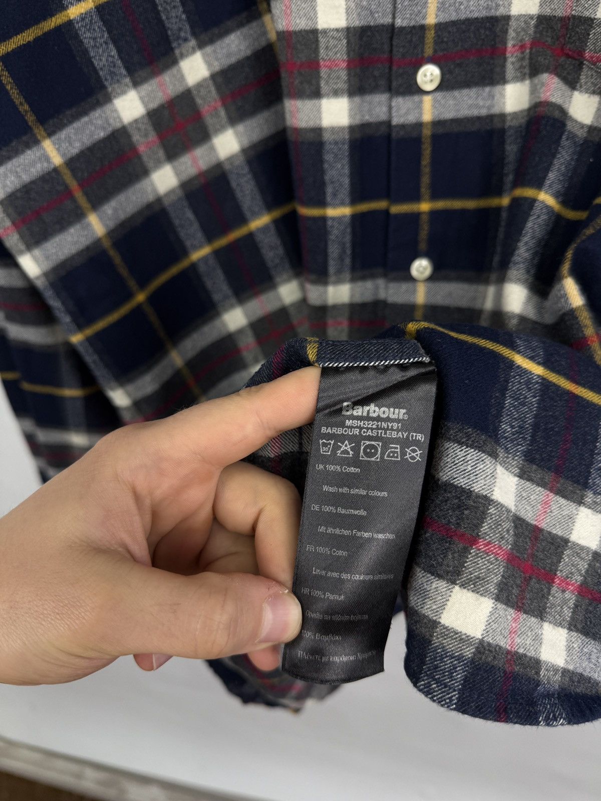 Barbour 🇬🇧 Y2K Barbour Camicia in Calda Flannel Shirt Rare Retro Hype Size US XL / EU 56 / 4 - 7 Thumbnail