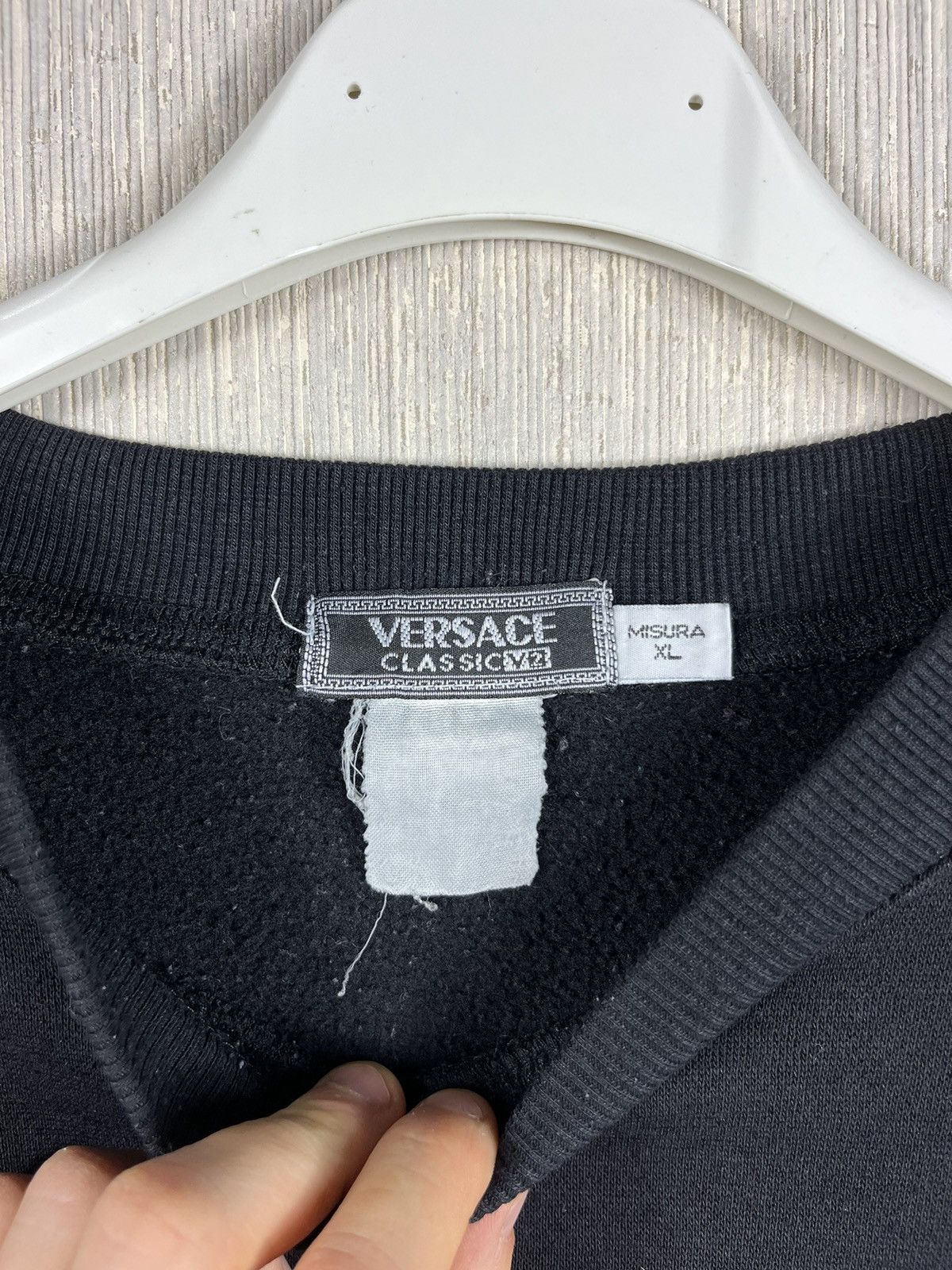 Versace × Vintage Vintage Versace Classic V2 medusa face sweatshirt big logo Size US XL / EU 56 / 4 - 16 Thumbnail