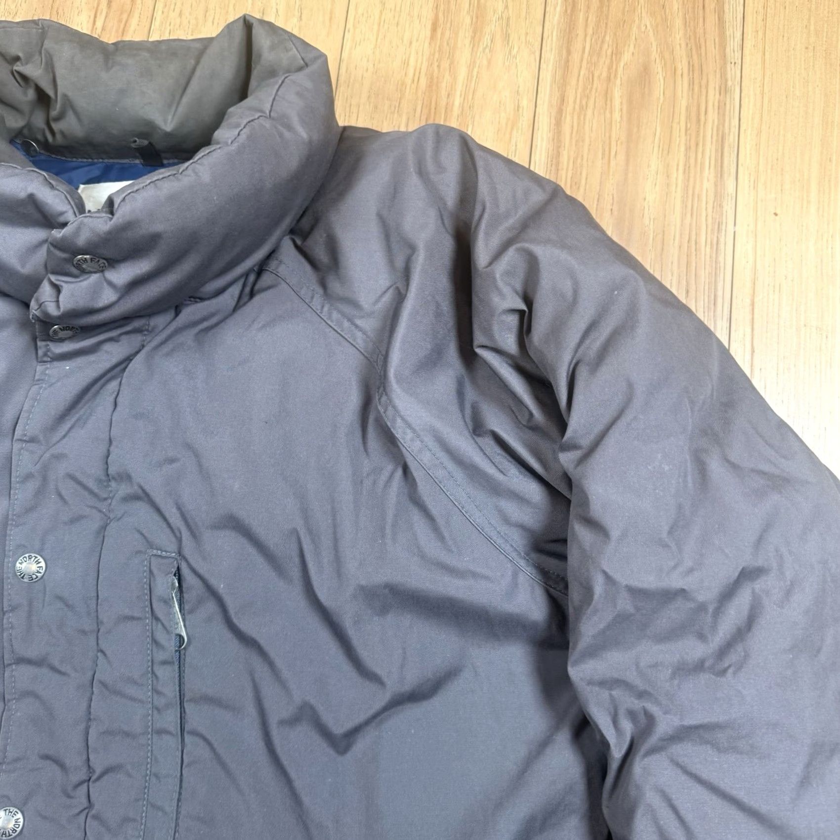 The North Face VINTAGE The North Face Down Puffer Jacket Mens Large Grey USA Button Jacket Mens L Gray Down Nylon USA Made Size US L / EU 52-54 / 3 - 5 Thumbnail