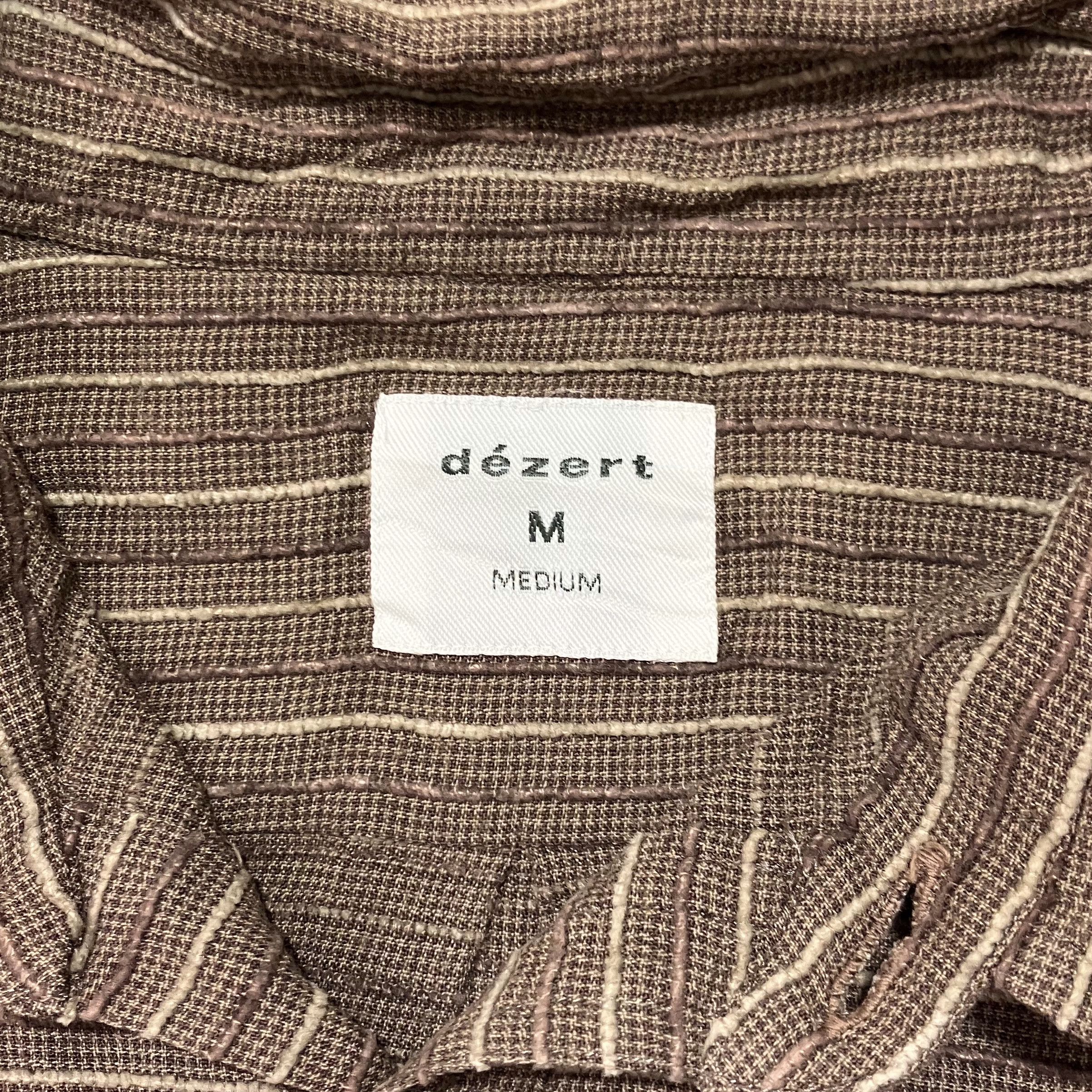 Dezert Dezert brown and cream striped cotton shirt Size US L / EU 52-54 / 3 - 4 Thumbnail