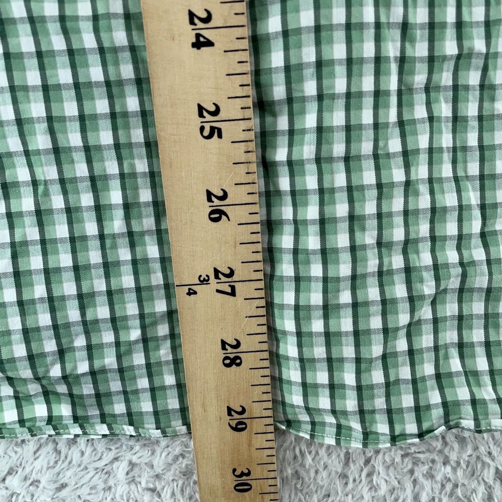 J.Crew J.Crew Shirt Mens Small Green Gingham Slim Fit Collared Button Up Size US S / EU 44-46 / 1 - 5 Thumbnail