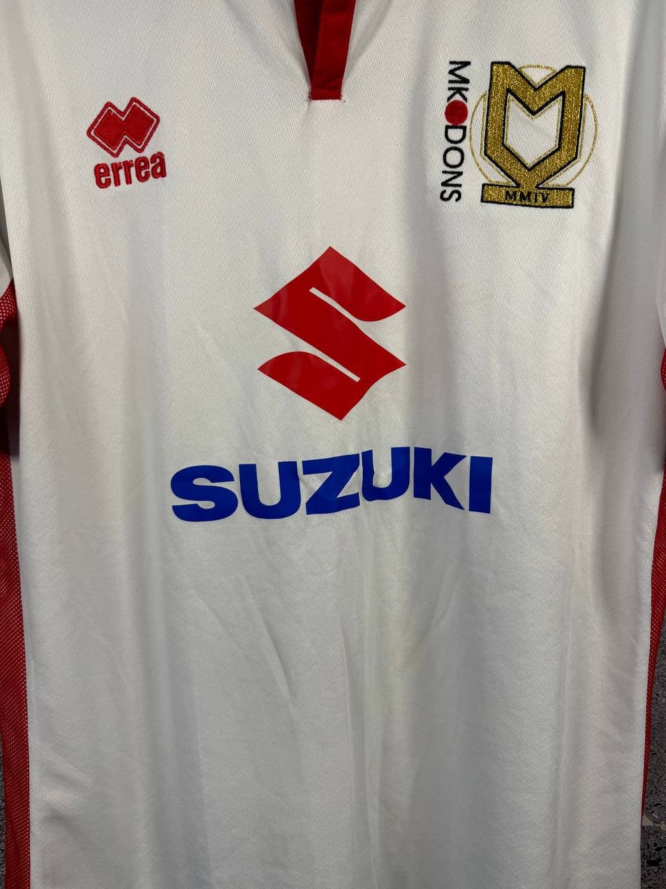 Errea × Vintage Vintage MK Dons 2017/18 Errea Soccer Jersey Blokcore Size US XL / EU 56 / 4 - 4 Thumbnail