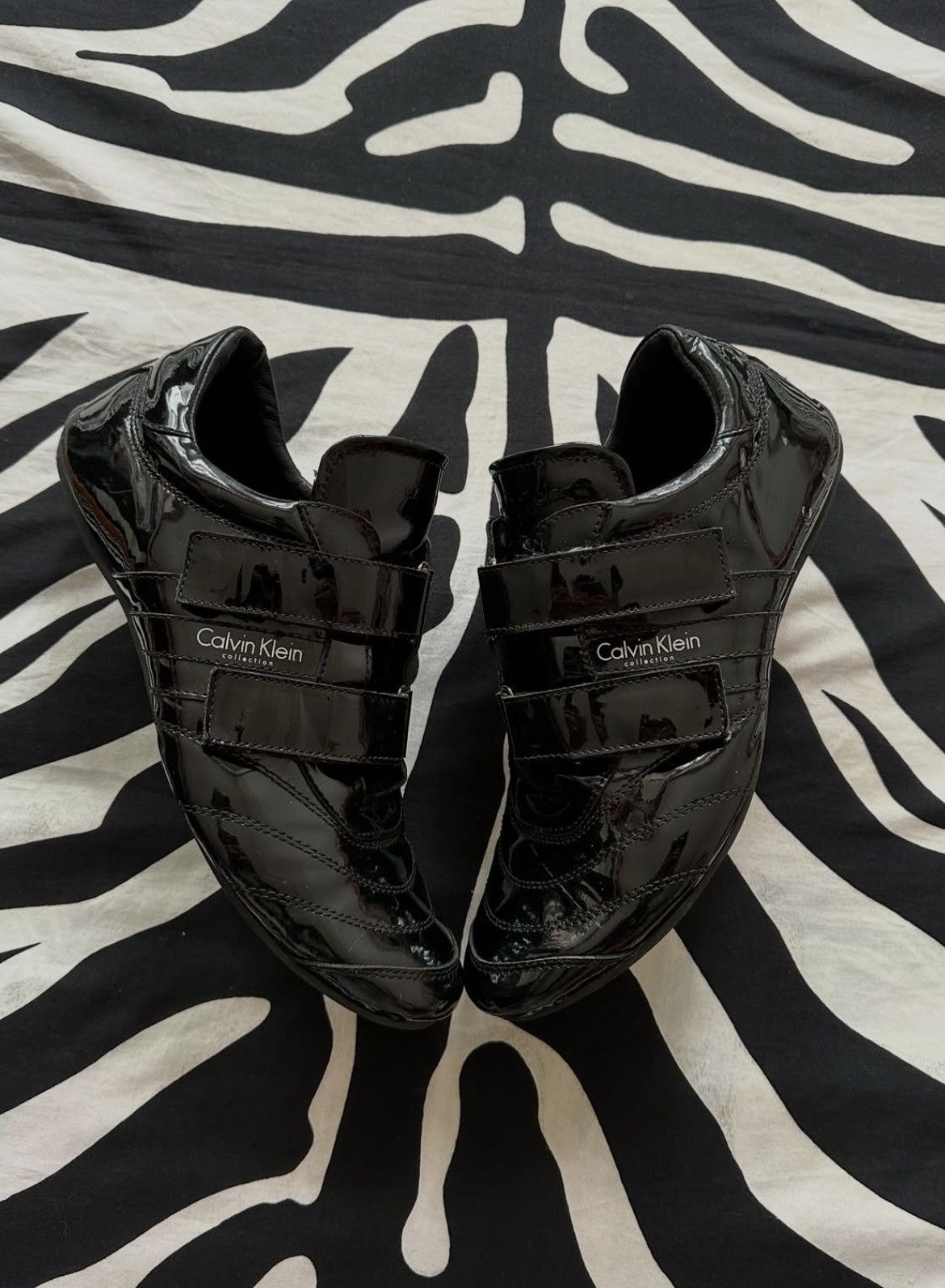 Calvin Klein Calvin Klein Collection patent leather trainers Size US 9 / EU 42 - 3 Thumbnail