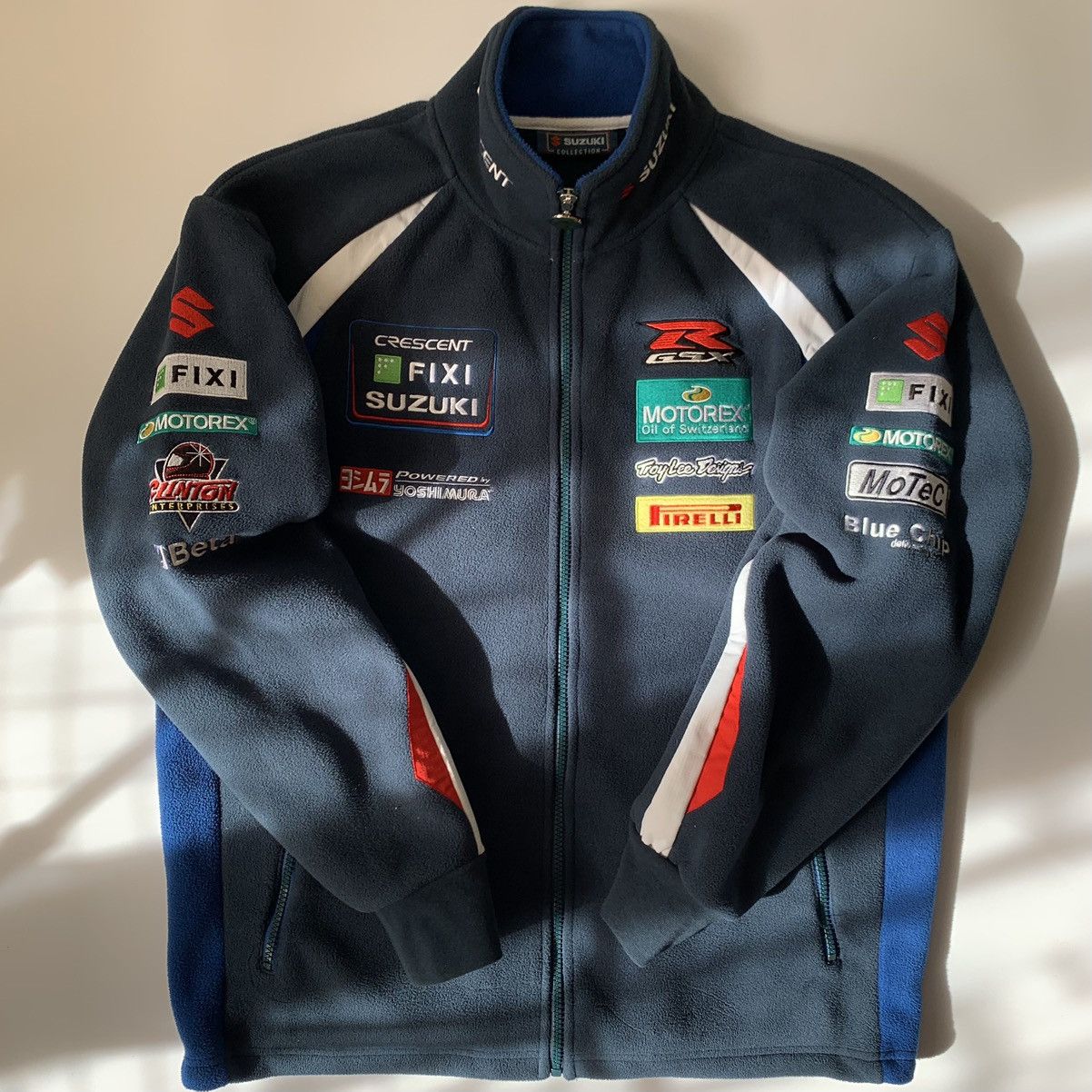 Vintage Vintage Racing Fleeced Jacket Suzuki Size US M / EU 48-50 / 2 - 1 Thumbnail