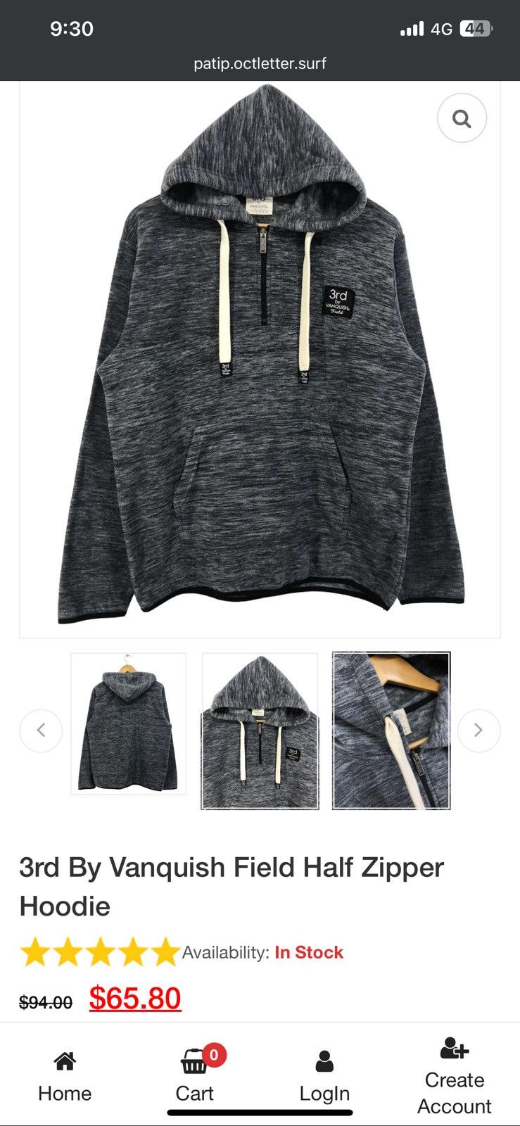 Vanquish 3rd by Vanquish Field Half-zipper Hoodie Size US L / EU 52-54 / 3 - 4 Thumbnail