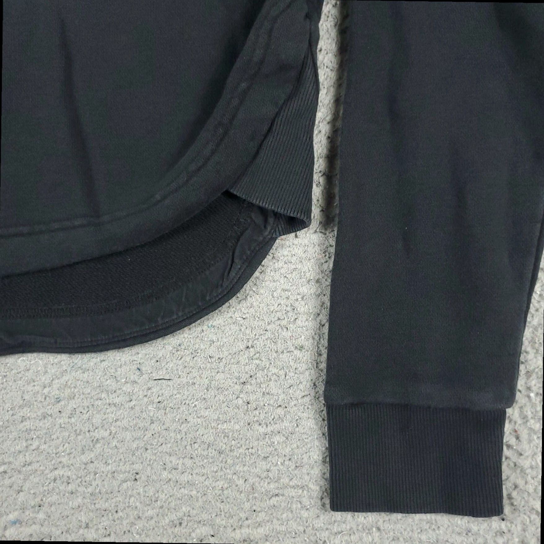 Adidas Adidas Women's Hoodie XS Black Cotton Blend Pullover Sweatshirt Size XS / US 0-2 / IT 36-38 - 4 Thumbnail