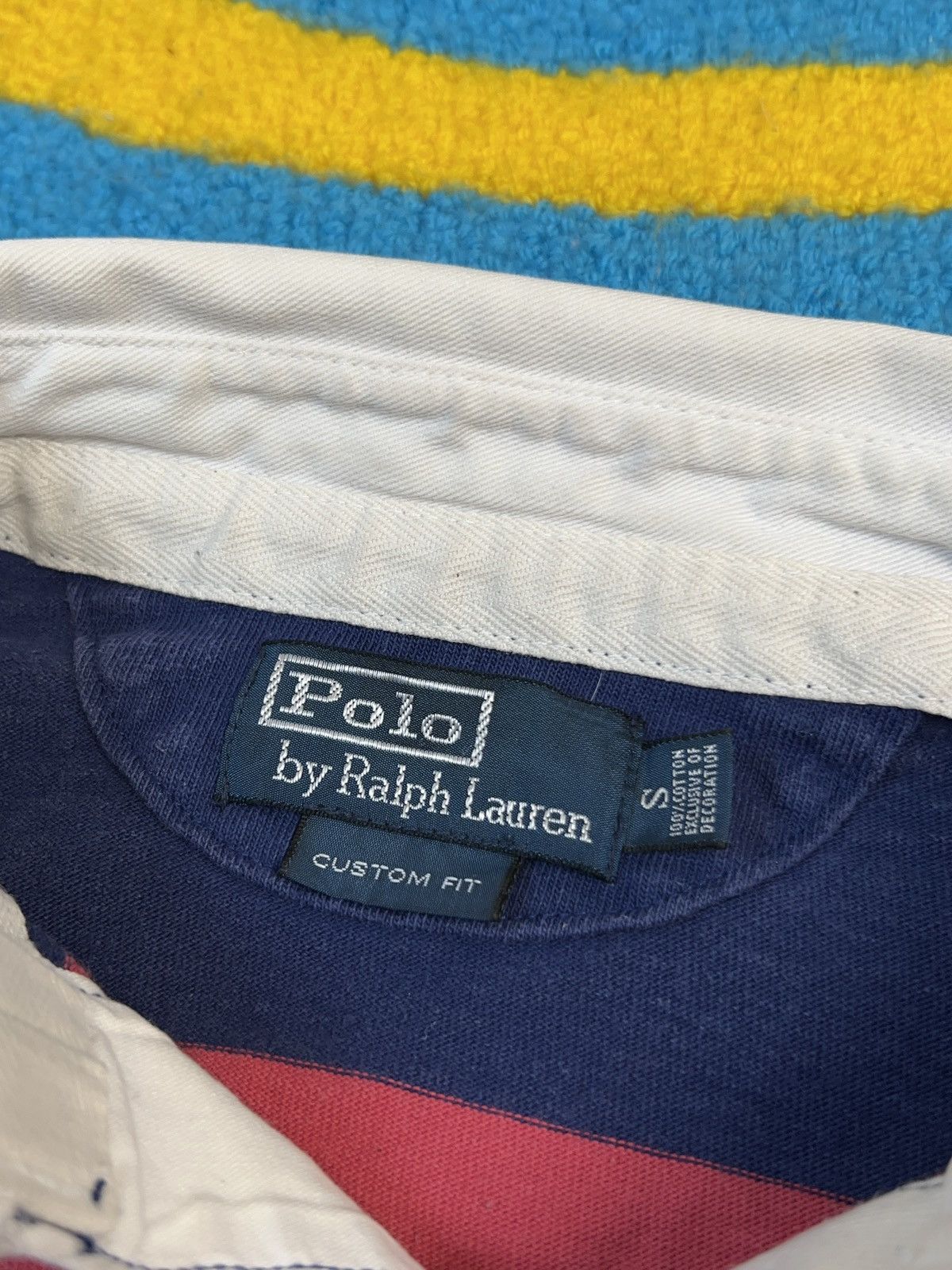 Polo Ralph Lauren × Rugby Ralph Lauren × Vintage Vintage Polo Ralph Lauren Rugby Striped polo long sleeve Size US S / EU 44-46 / 1 - 10 Thumbnail