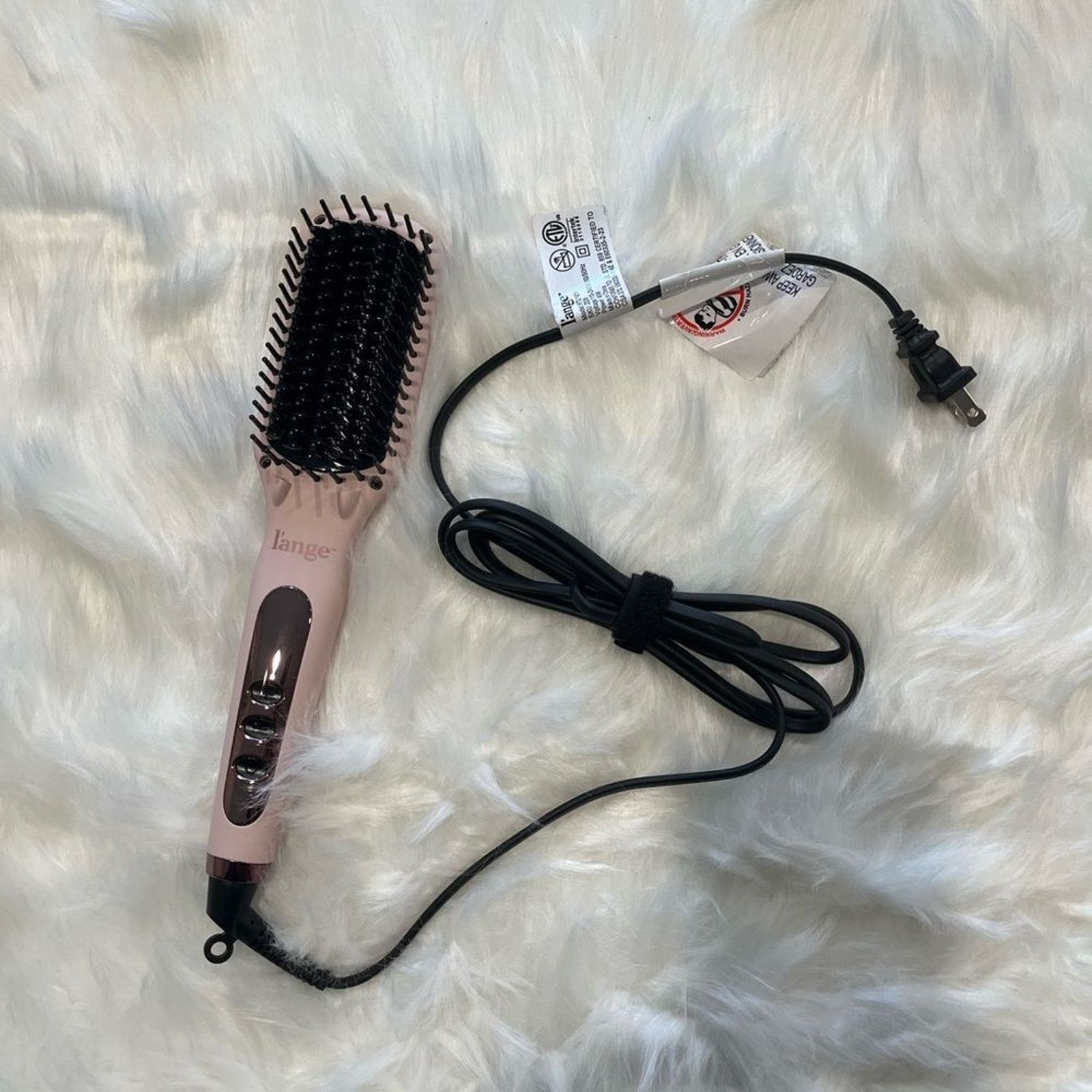 L'AGENCE L'ange Pink Le Vite Ceramic Straightening Brush Size ONE SIZE - 1 Thumbnail