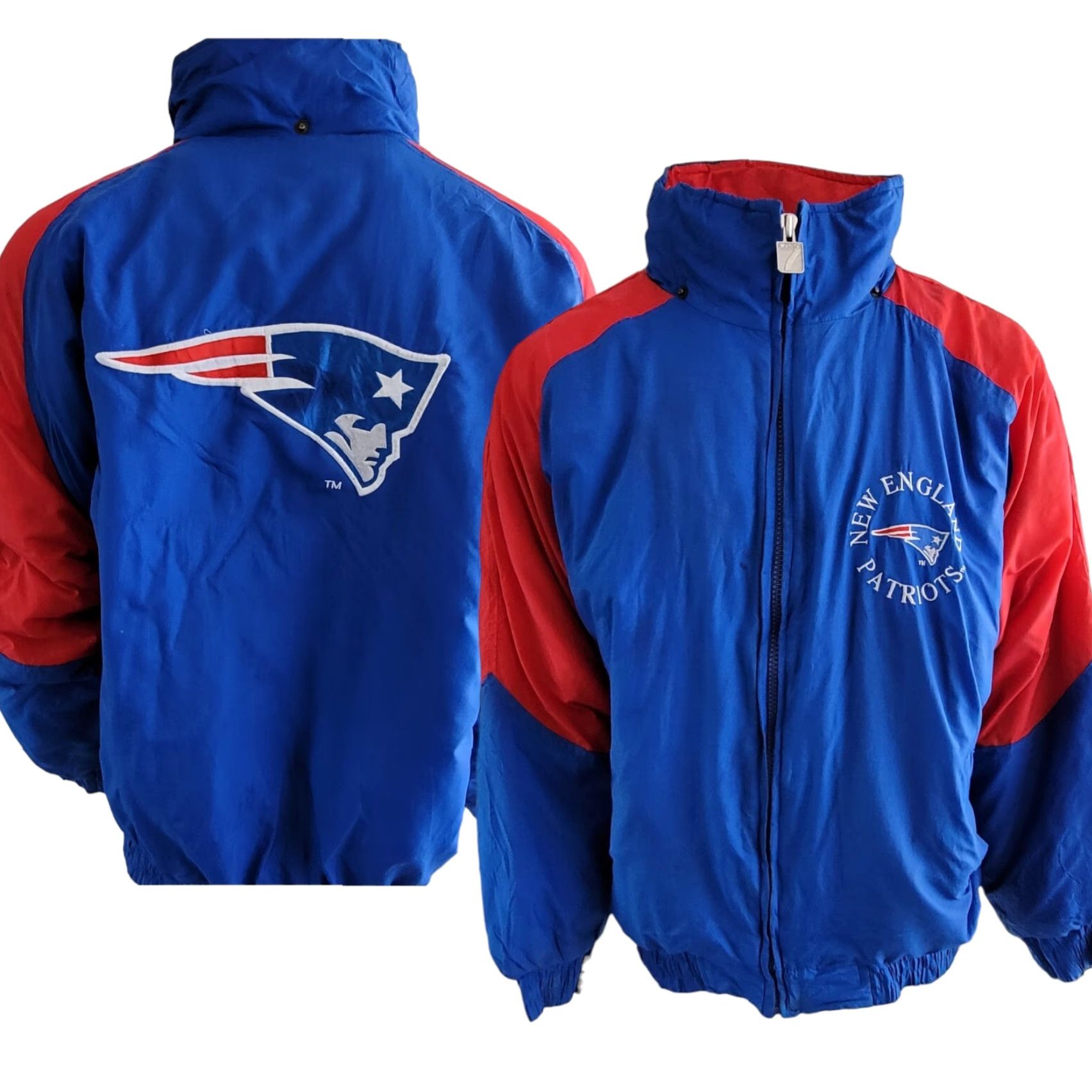 NFL NFL LOGO 7 New England Patriots Jacket XL Men Blue Nylon 100% Shell Full-Zipped Puffer NFL LOGO 7 Size US XL / EU 56 / 4 - 2 Thumbnail