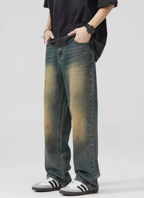 Japanese Brand Mayuko x Yuki American baggy wide-leg ripped oversize jeans Size US 32 / EU 48 - 8 Thumbnail