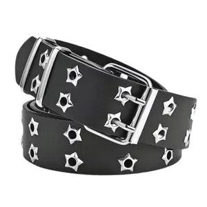 Other Star Eye Rivet Belt Double Pin Buckle Size ONE SIZE - 4 Thumbnail