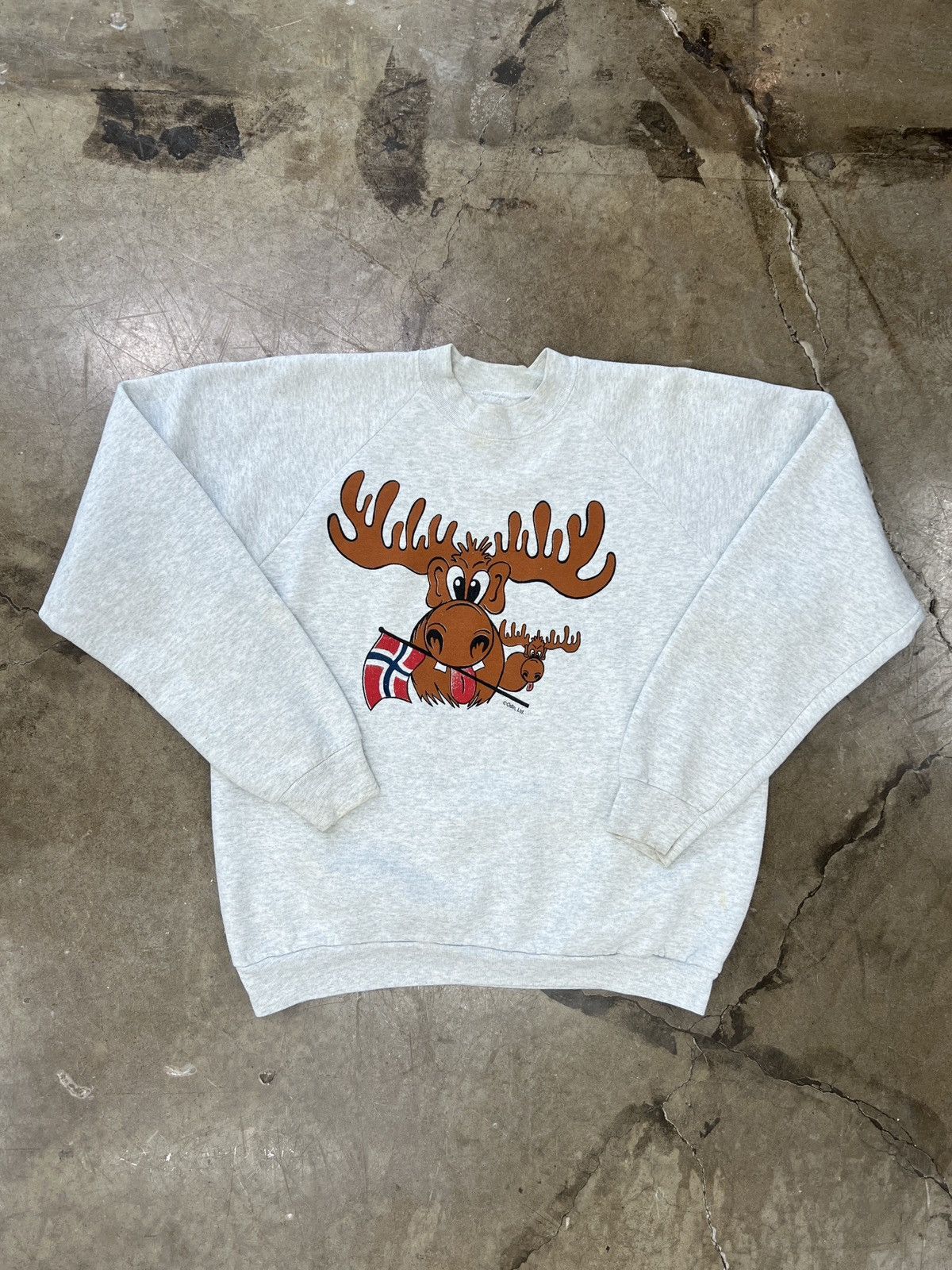 Vintage Vintage Norway Flag Moose Crewneck Large Size US L / EU 52-54 / 3 - 2 Thumbnail