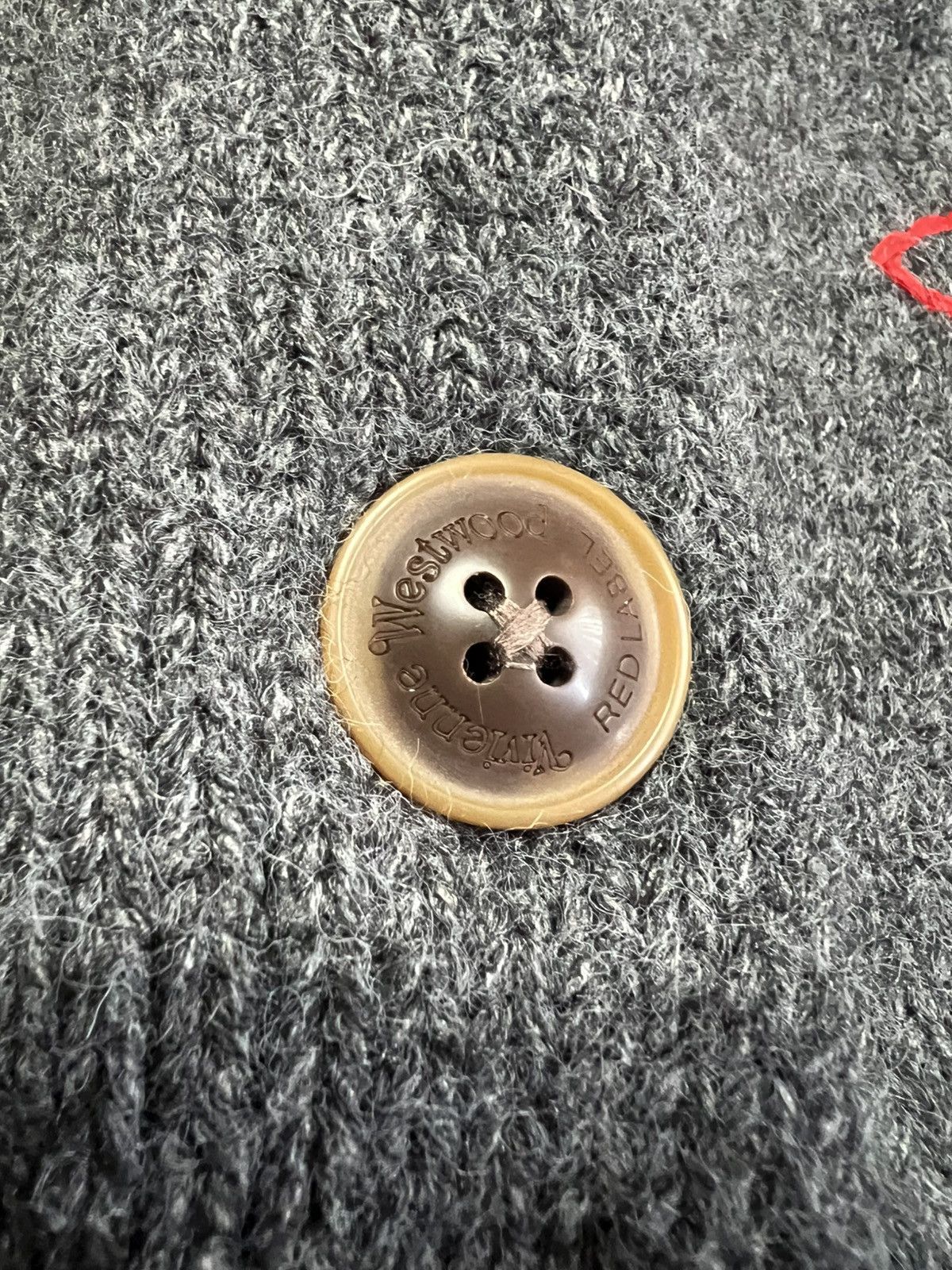 Vivienne Westwood Vivienne Westwood Red Label Wool Cardigan Grey Logo Japan Size US L / EU 52-54 / 3 - 5 Thumbnail