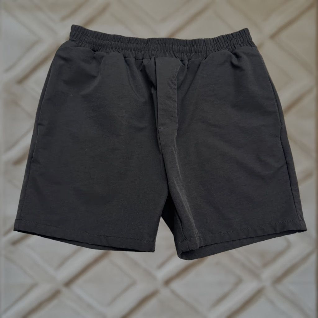 Boohoo Boohoo Man Nylon Casual Shorts Mens Medium Black Elastic Waist Stretch Classic Shirt Size US 31 - 1 Thumbnail