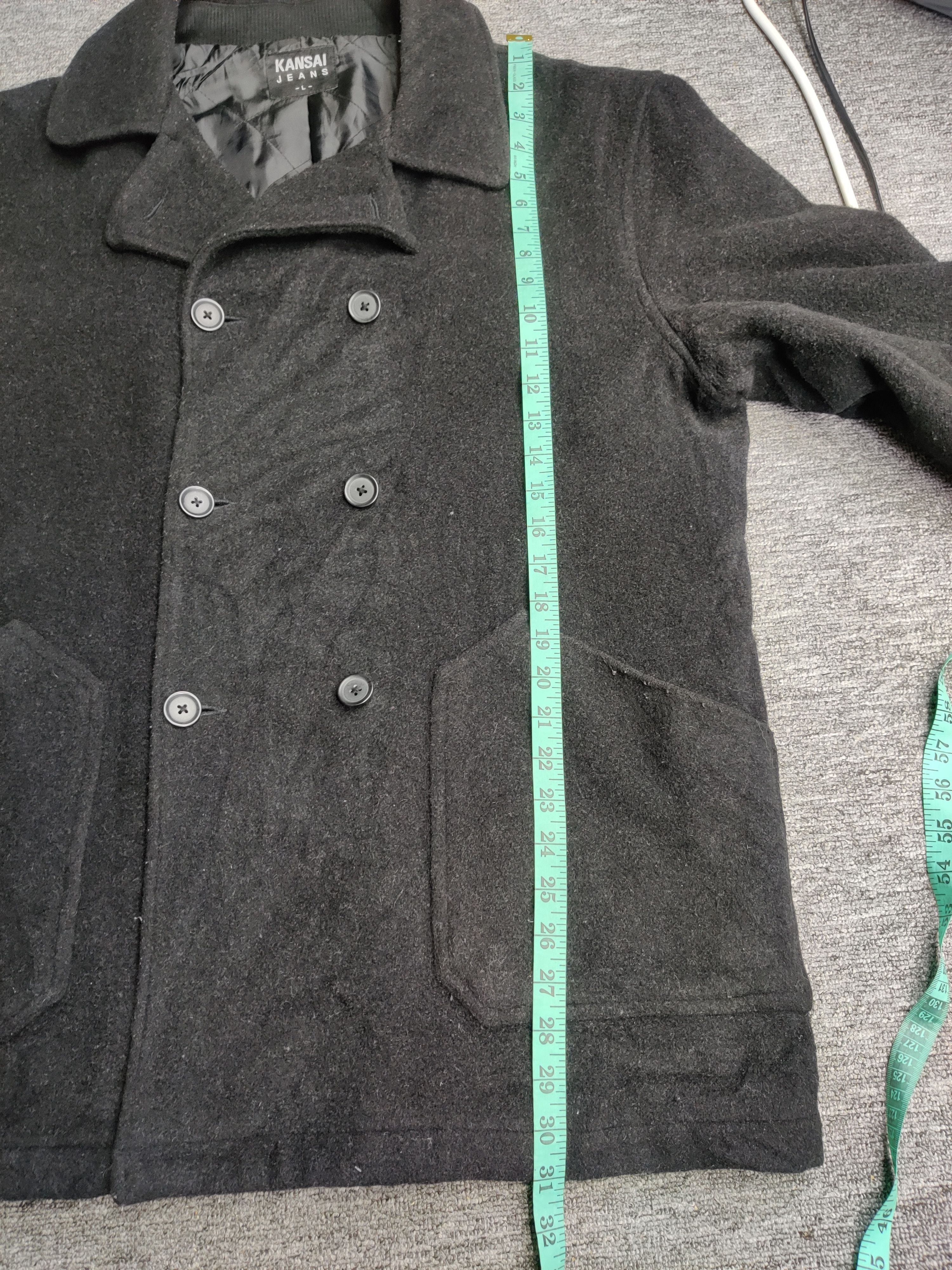 Kansai Yamamoto Kansai Jeans Kansai Yamamoto Wool Double Breasted Coat Size US L / EU 52-54 / 3 - 13 Thumbnail