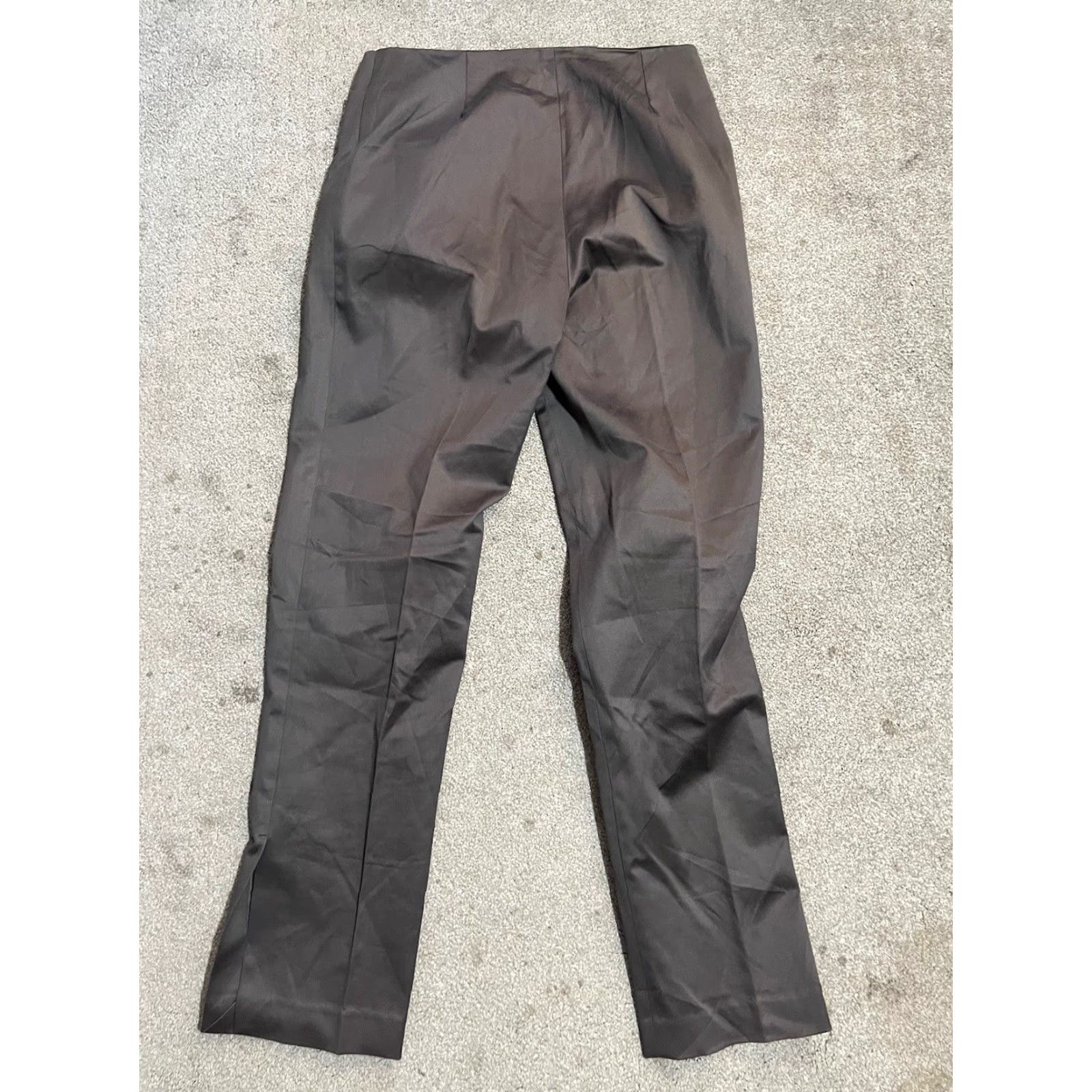 Theory Theory Flare Leg Pants Womens 8 Brown Casual Trousers with Pockets Pants Women Brown 8 Size 30" / US 8 / IT 44 - 3 Thumbnail
