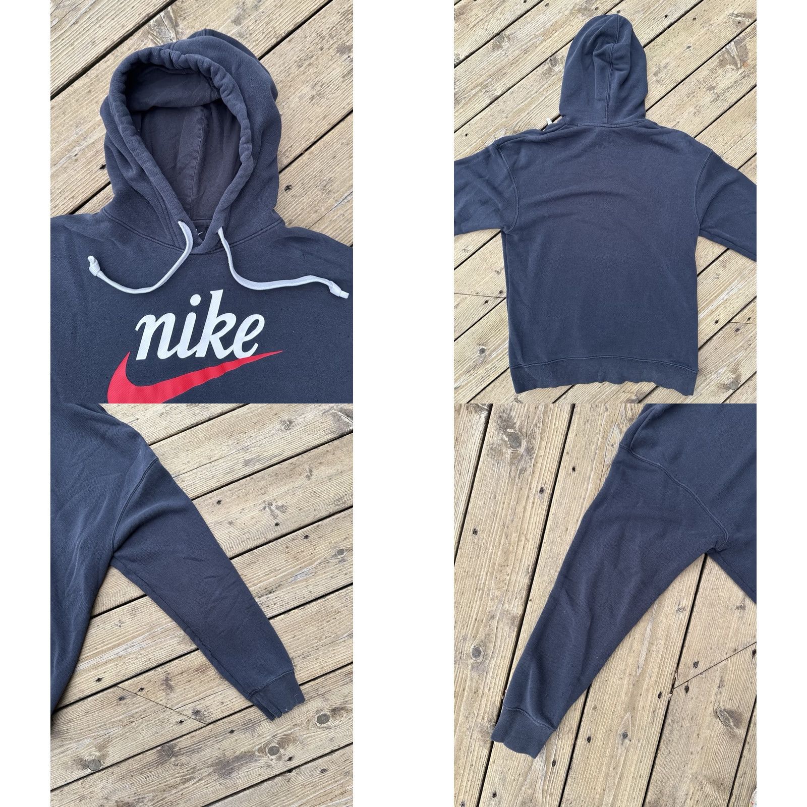 Nike Nike Hoodie Mens M Black Red Swoosh Logo Pullover French Terry Spell Out Size US M / EU 48-50 / 2 - 8 Thumbnail