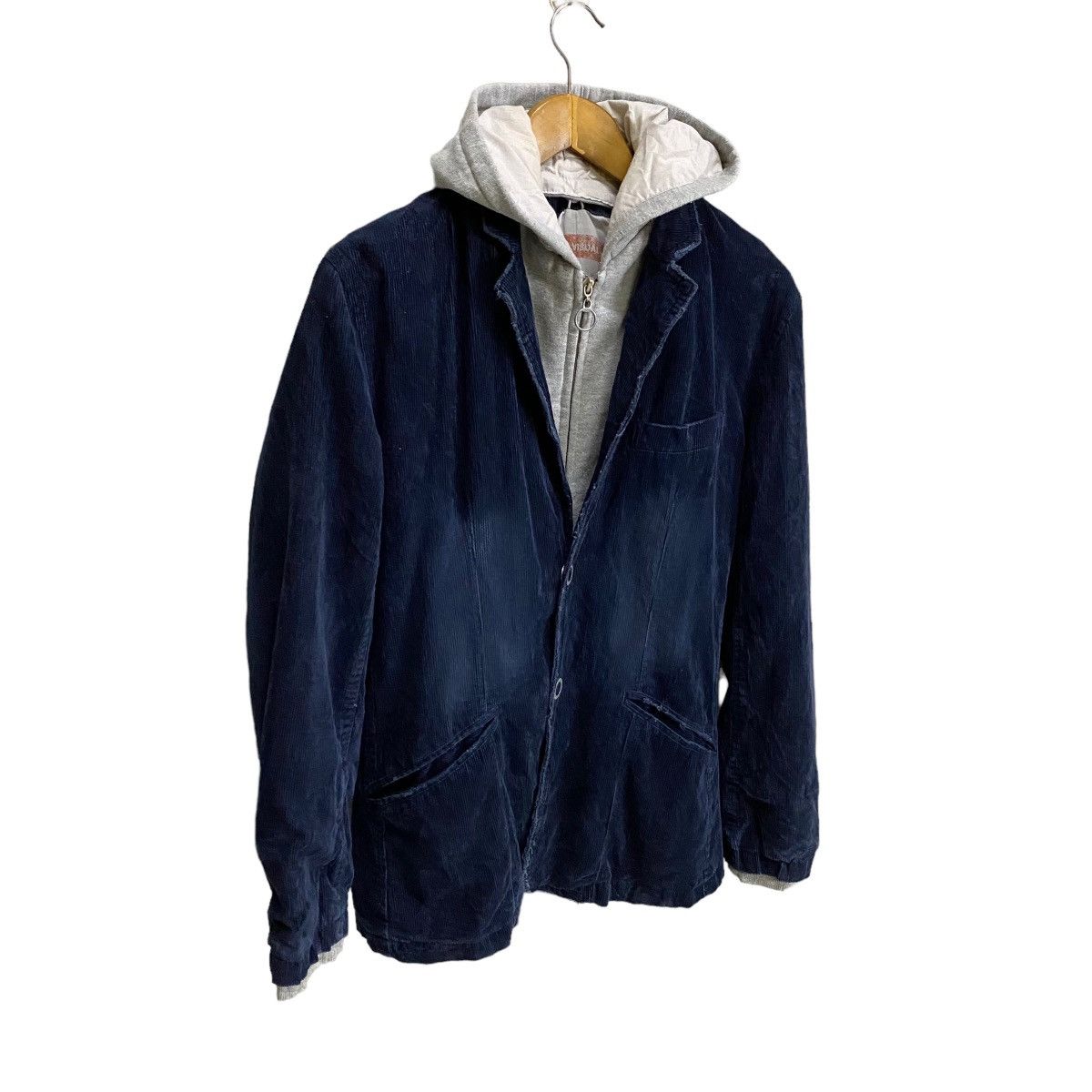 Mossimo MOSSIMO DOUBLE LAYER CORDUROY COAT HOODIE JACKET Size US M / EU 48-50 / 2 - 2 Thumbnail