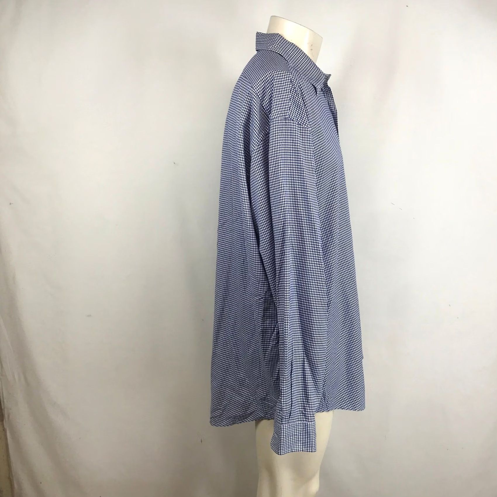 Ralph Lauren Ralph Lauren Golf Mens XL Navy Blue Gingham Check Long Sleeve Button Down Shirt Size US XL / EU 56 / 4 - 4 Thumbnail