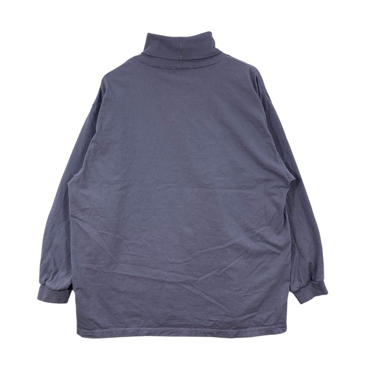 Japanese Brand UPCYCLELINO Japanese Brand Turtle Neck Plain Tshirt Size US XXL / EU 58 / 5 - 4 Thumbnail
