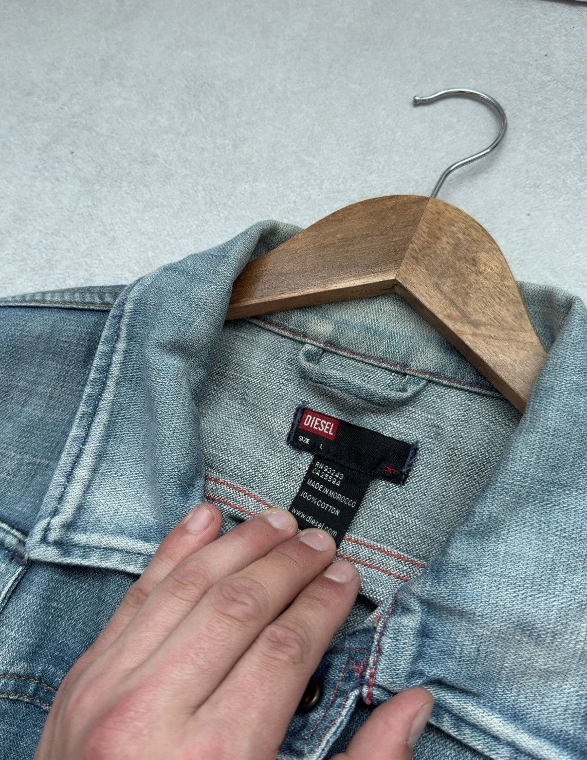 Diesel Vintage Diesel 90s Denim Jeans Logo Button Up Blue Jacket Size US L / EU 52-54 / 3 - 8 Thumbnail
