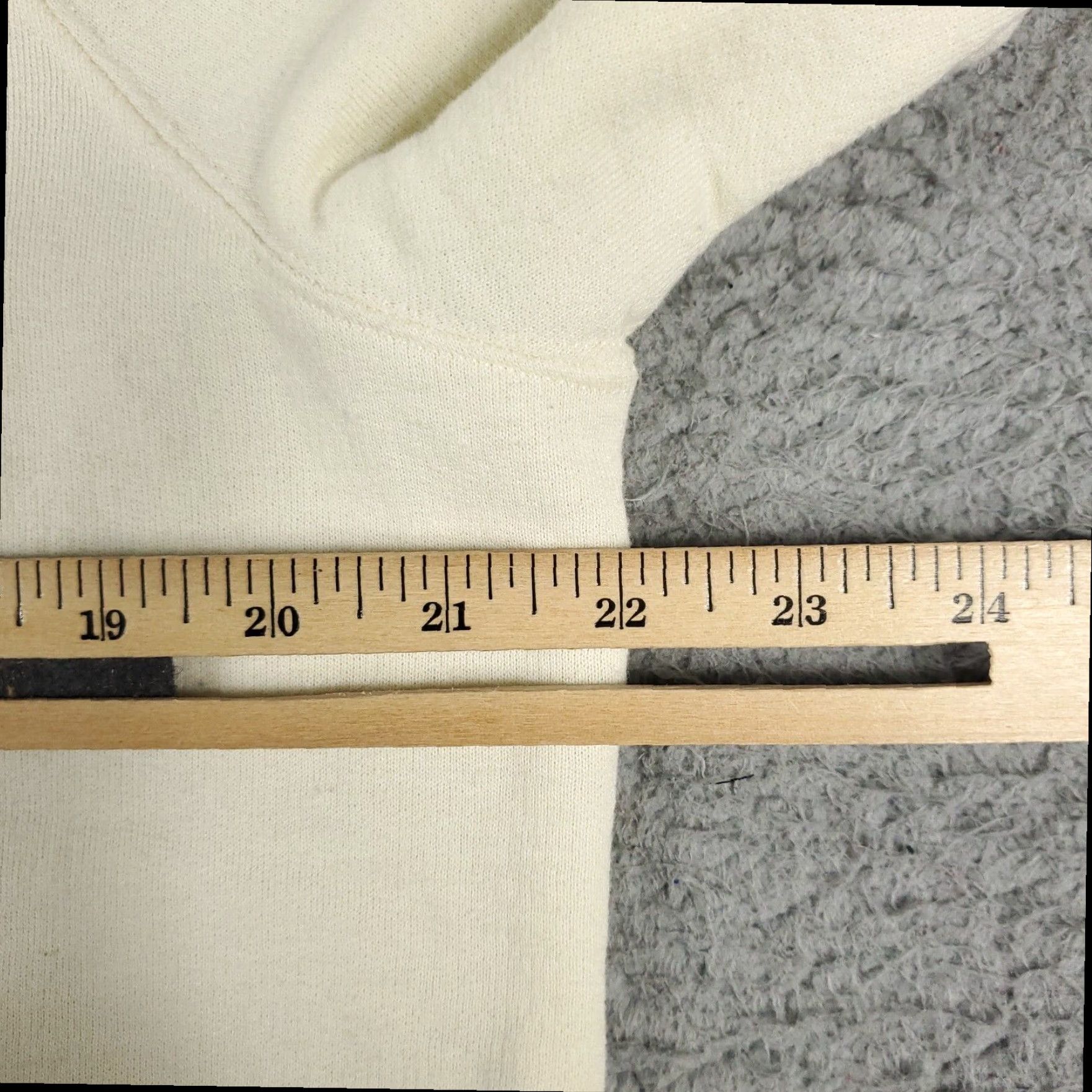 Champion Champion Sweater Womens Large Ivory Mock Neck Pullover Sweatshirt Ladies Size L / US 10 / IT 46 - 7 Thumbnail