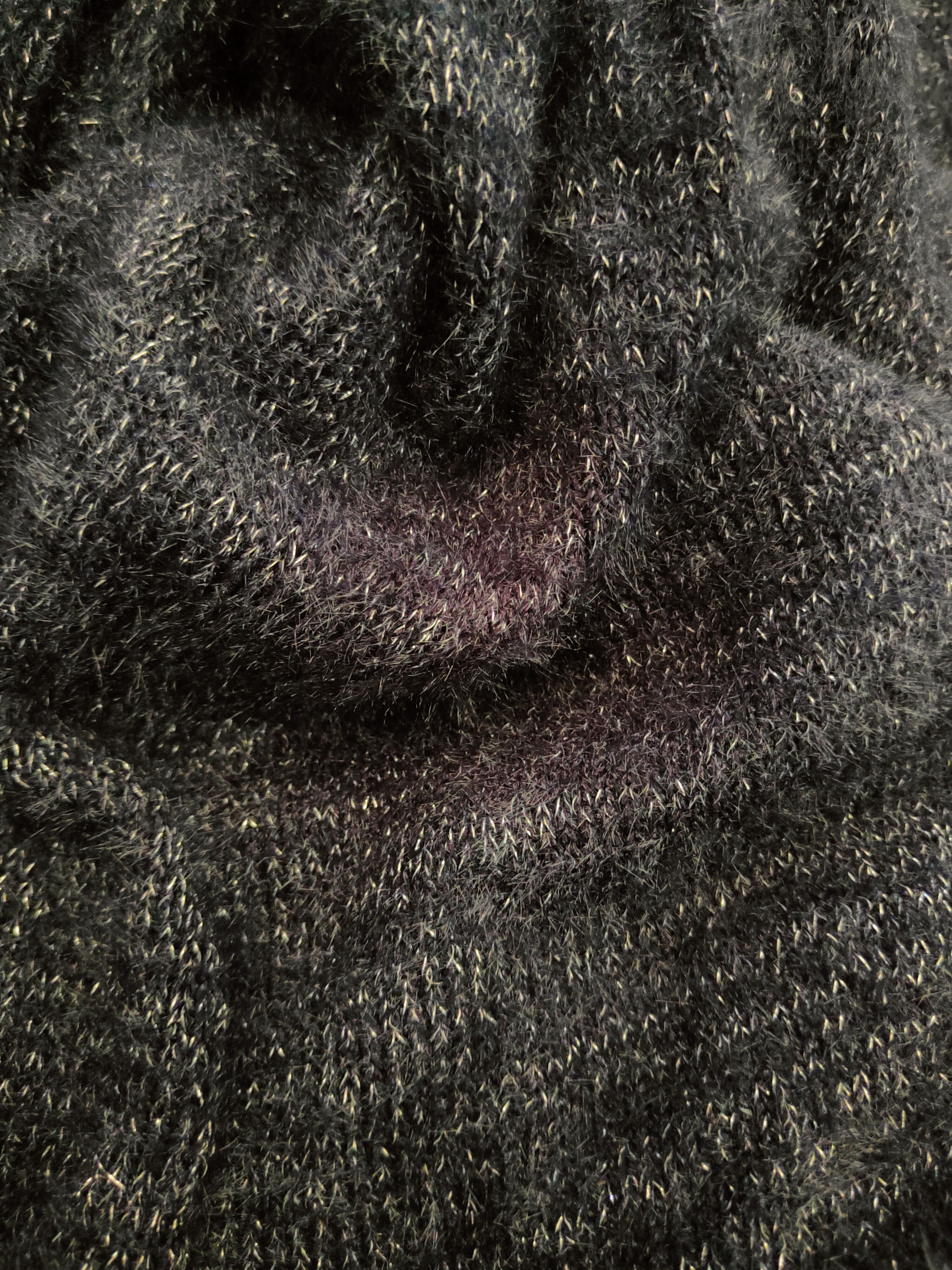 Japanese Brand DL Zootie Navy Fur Mohair Knitwear #46-496 Size M / US 6-8 / IT 42-44 - 12 Thumbnail