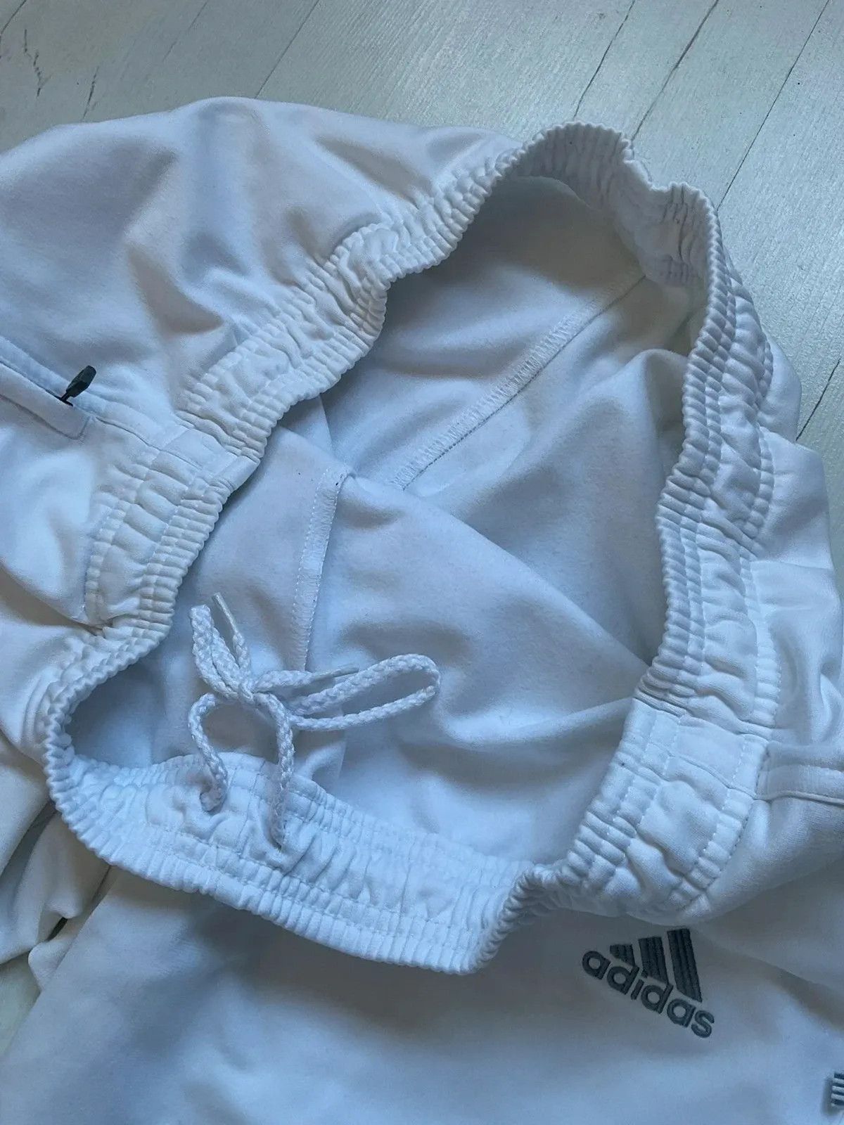 Adidas OG Adidas White Grey Pants Track Pants Open Zip Legs Vintage Size US 32 / EU 48 - 11 Thumbnail