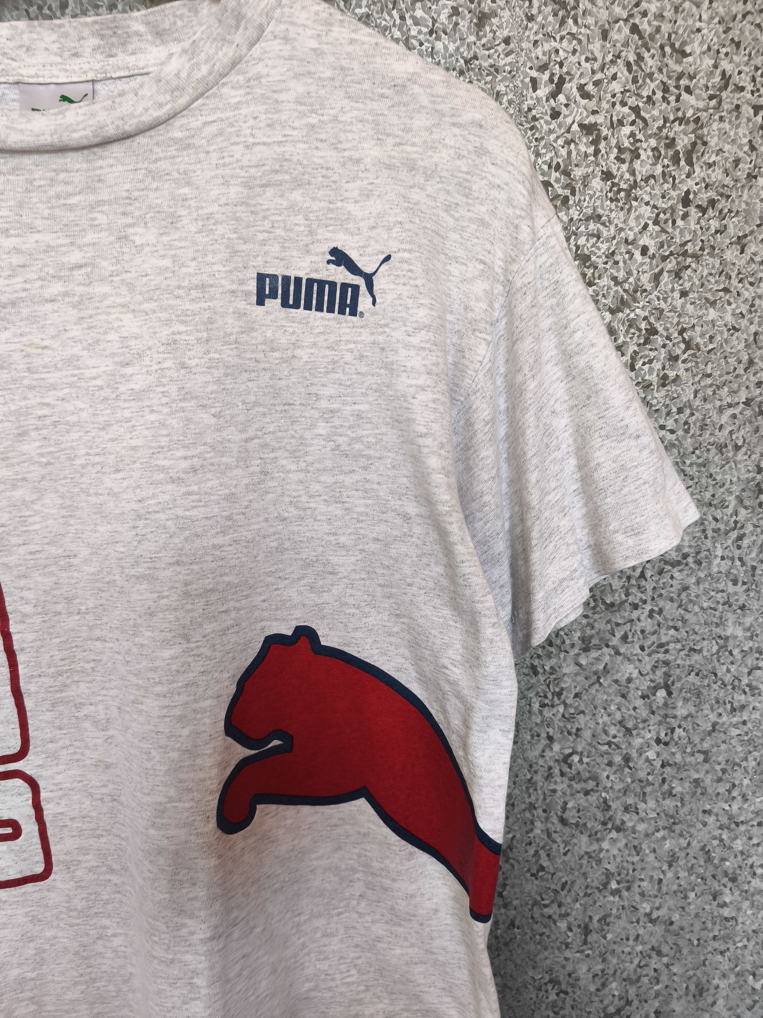 Puma 🔥 Vintage 90s Vintage Puma t shirt big logo single stitch Size US M / EU 48-50 / 2 - 3 Thumbnail
