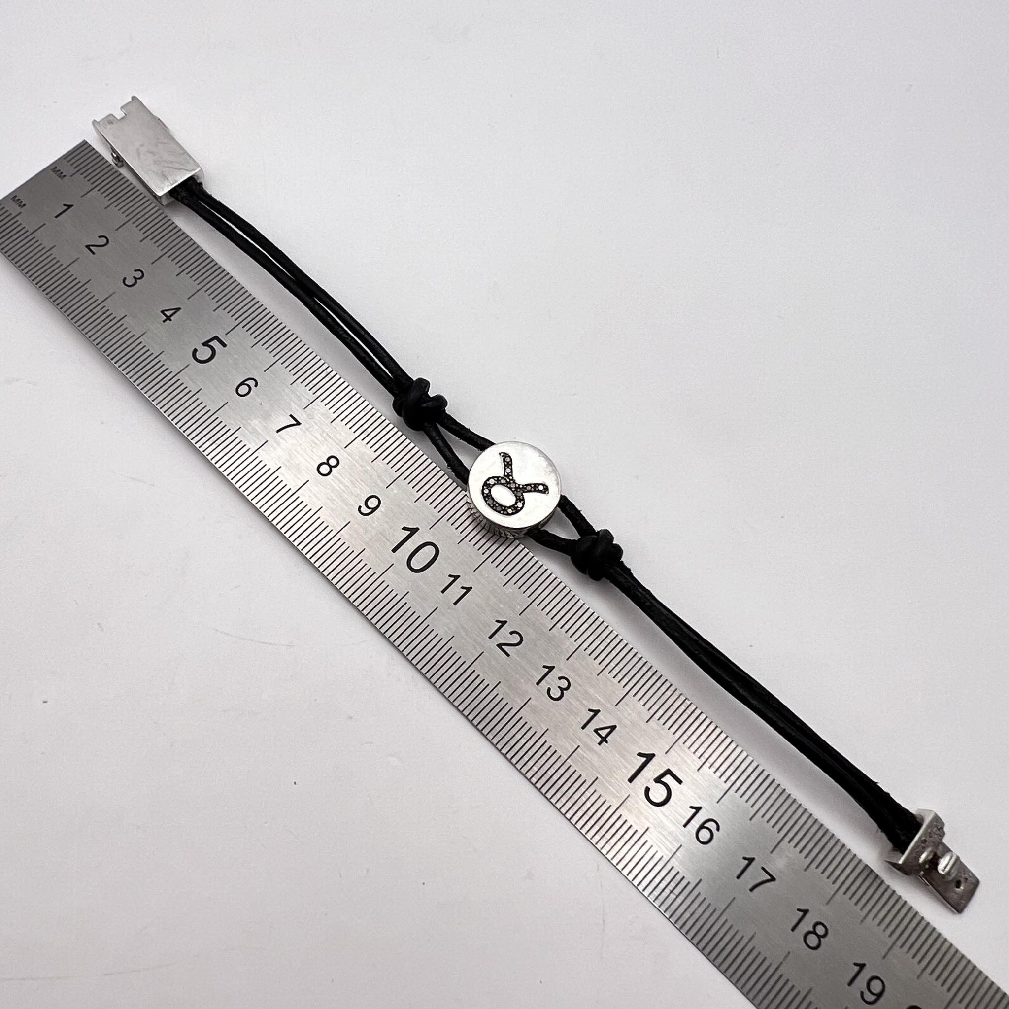 Vintage Amanda Wakeley Black diamond Sterling SilverBracelet Leather Size ONE SIZE - 7 Thumbnail