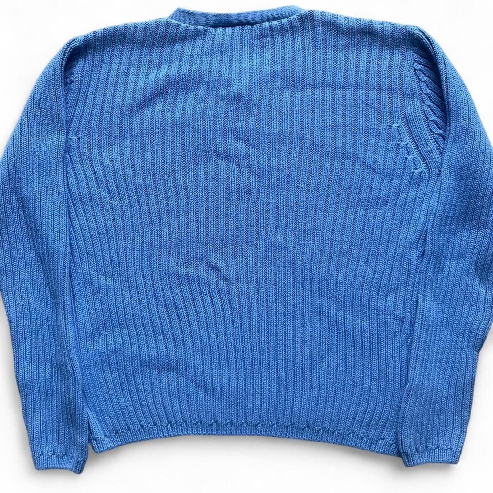 Cherokee Vintage Cherokee Classic Ribbed V-Neck Pullover Sweater Size M / US 6-8 / IT 42-44 - 2 Thumbnail
