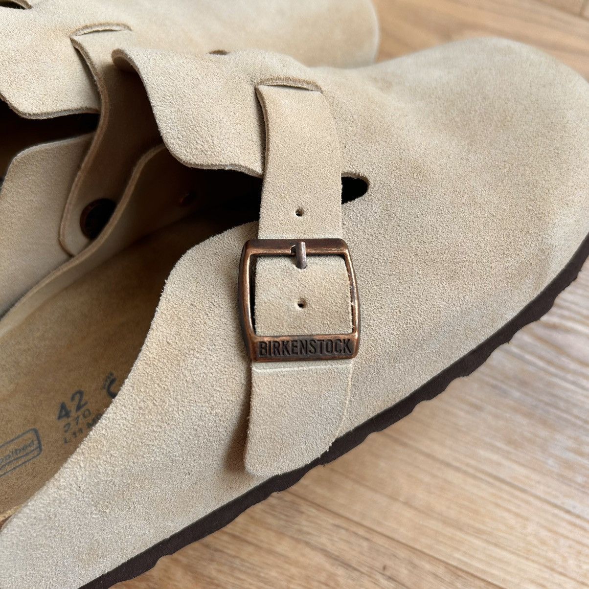 Birkenstock Birkenstock Boston Suede Sandals Size US 9 / EU 42 - 3 Thumbnail