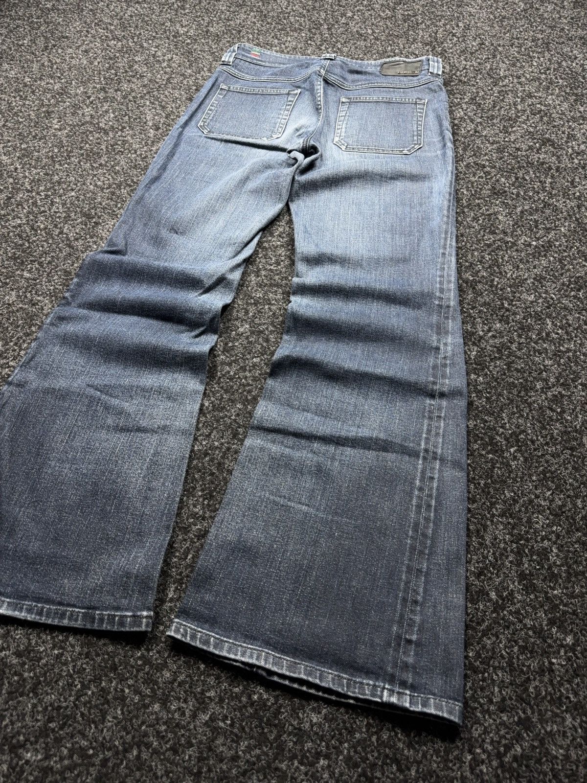 Diesel Retro 00s Diesel Fluzi Y2K Vntg Stretch Bootcut Flared Jeans Size 30" / US 8 / IT 44 - 15 Thumbnail