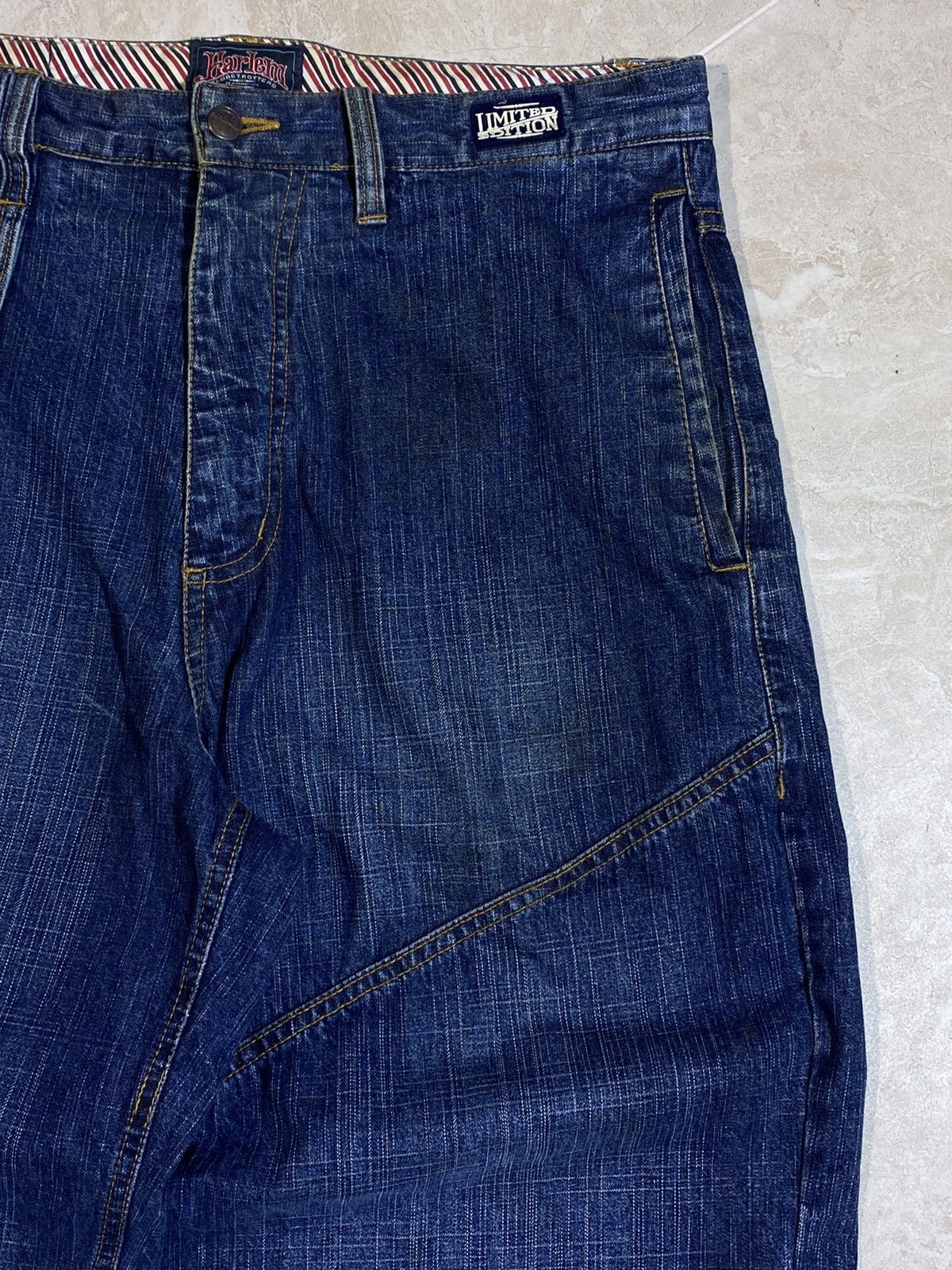 Fubu Crazy Y2K Platinum Fubu Jnco Style Globetrotters 34x34 Jeans Size US 34 / EU 50 - 7 Thumbnail