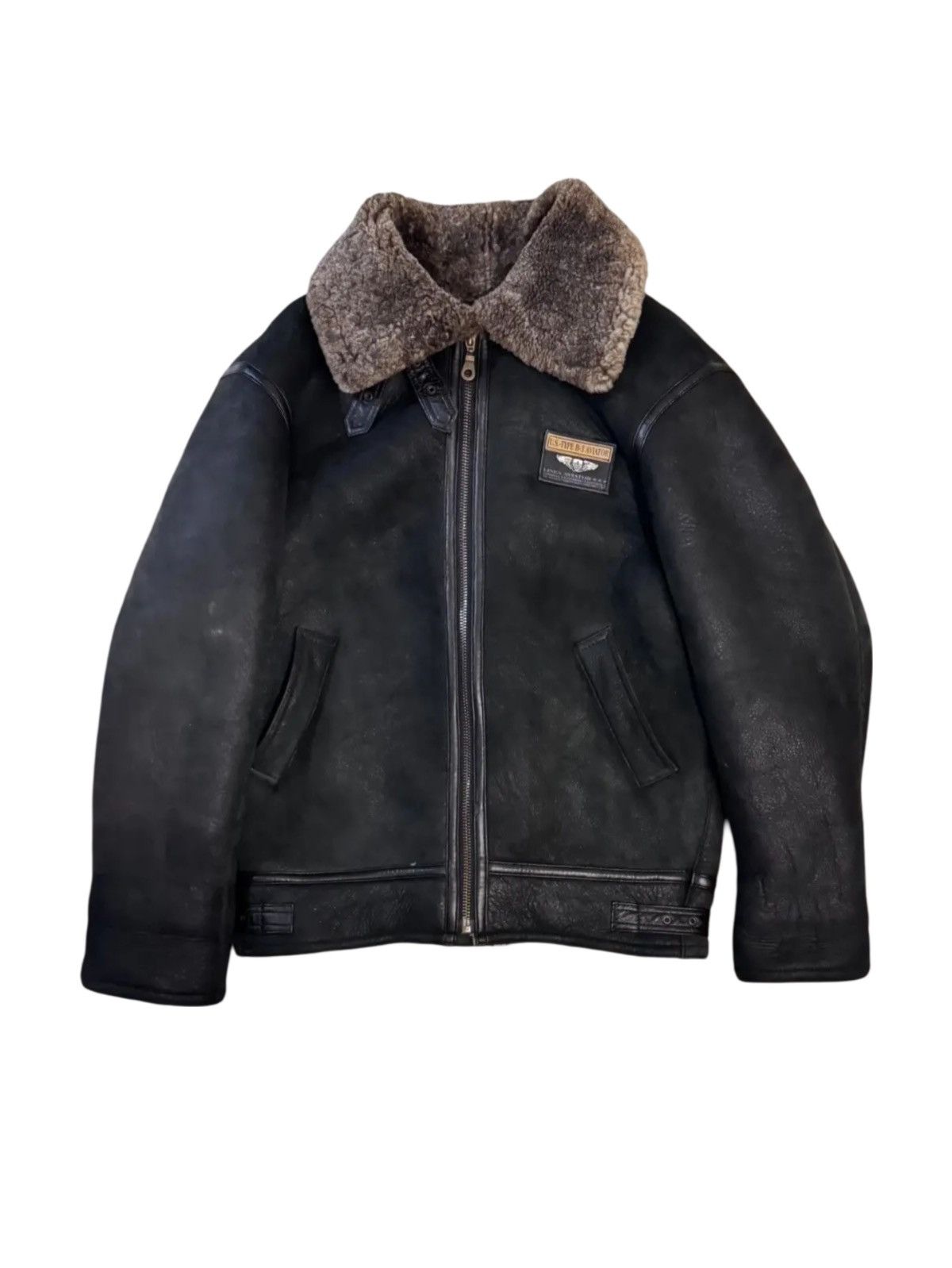 Avirex VINTAGE 🇺🇸 TEODEM SHEARLING SHEEPSKIN B-3 JACKET Size US M / EU 48-50 / 2 - 1 Thumbnail