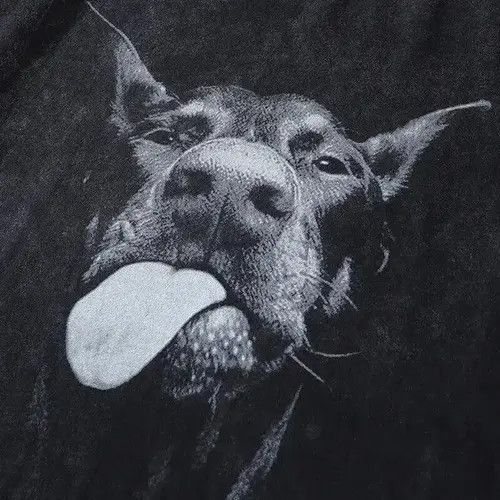 VIBE Doberman Black Printed T-shirt Tee Short Sleeve Size US L / EU 52-54 / 3 - 3 Thumbnail