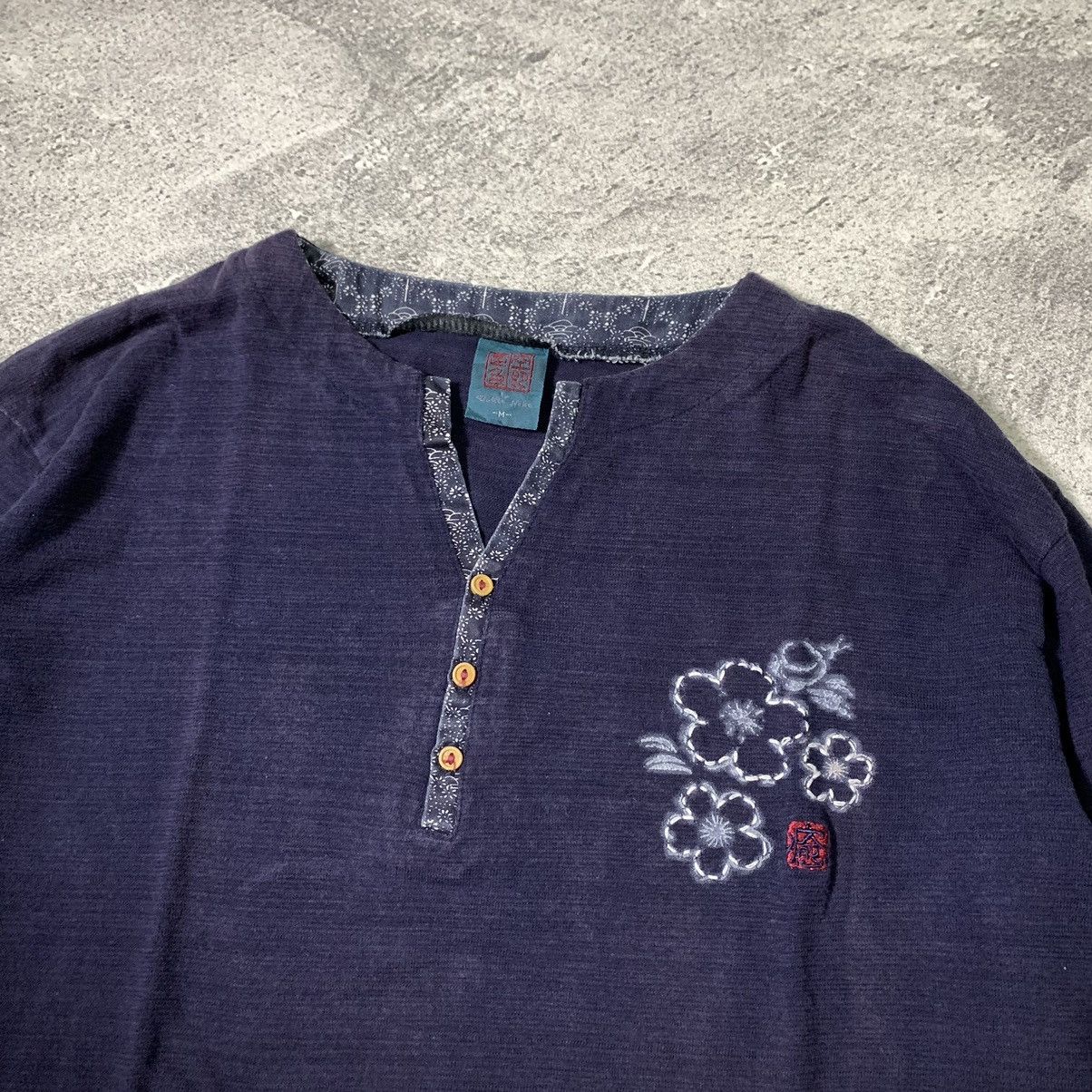 Japanese Brand JAPANESE TRADITIONAL FLOWER LONG SLEEVE SUKAJAN STYLE Size US M / EU 48-50 / 2 - 3 Thumbnail