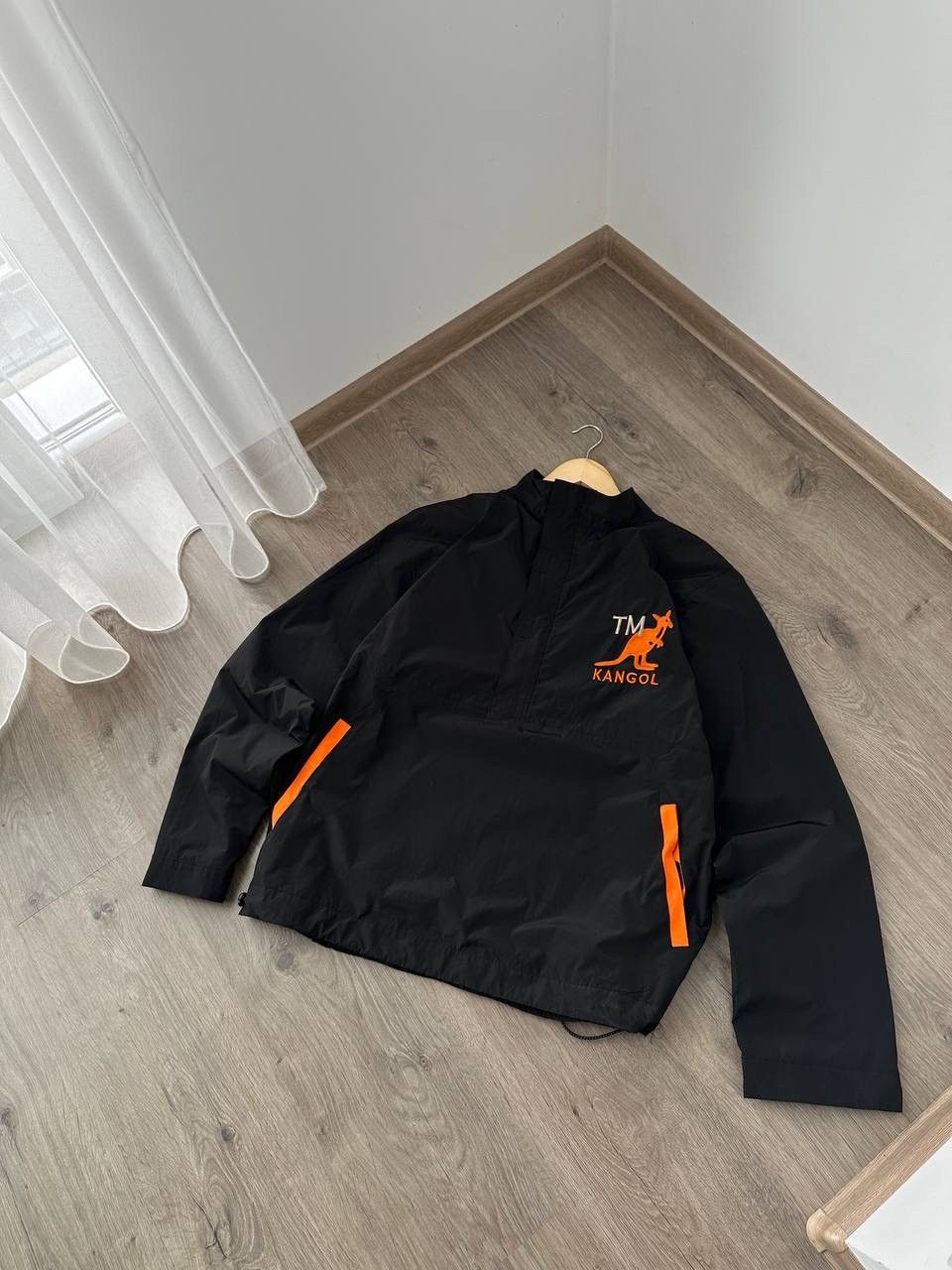 Kangol × Vintage Vintage Kangol Anorak Black Big Logo Jacket Size US M / EU 48-50 / 2 - 4 Thumbnail
