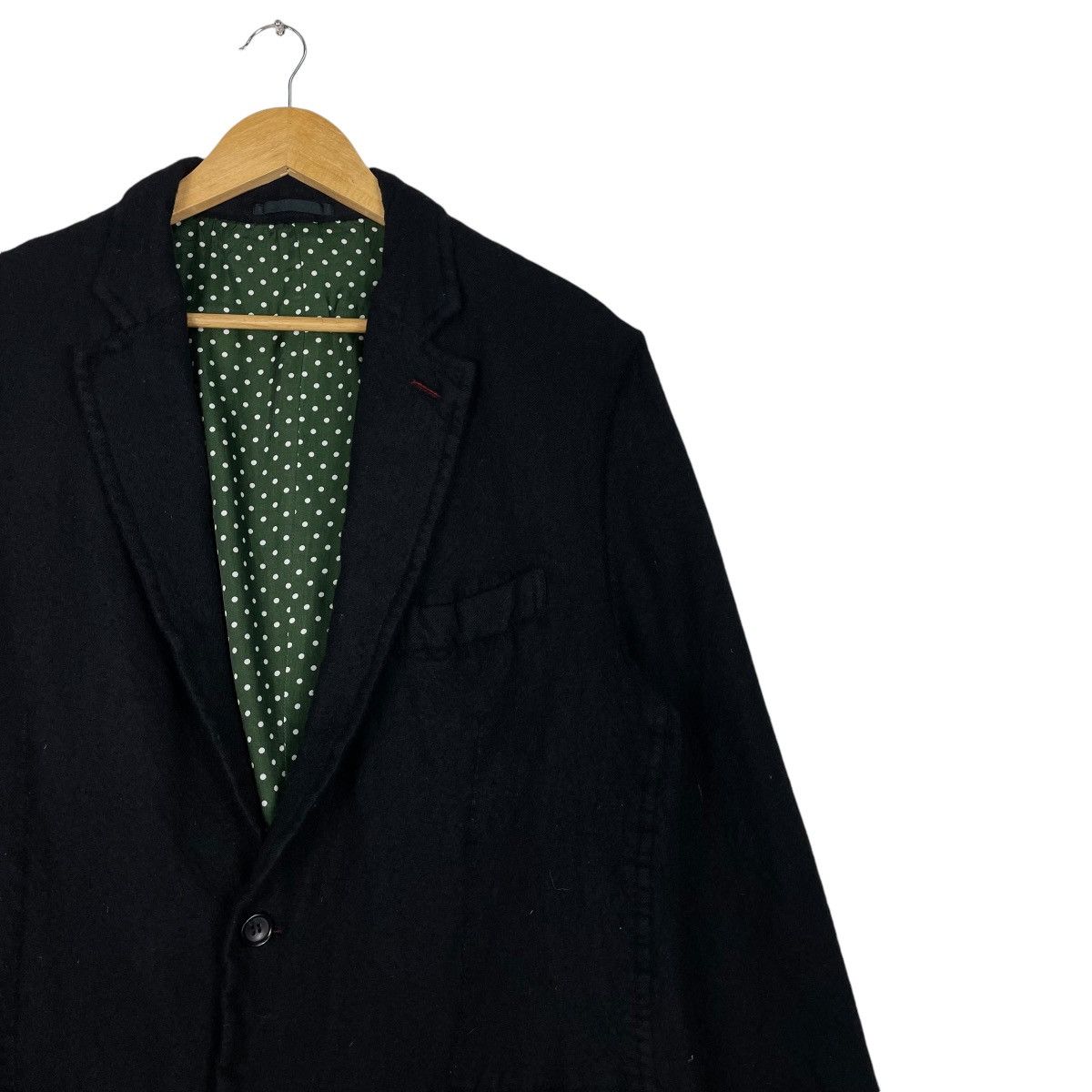Comme des Garcons × Comme des Garcons Homme × Comme des Garcons Homme Plus 💥AD2011 COMME DES GARCONS POLKADOT LINEN CHORE JACKET Size US L / EU 52-54 / 3 - 5 Thumbnail