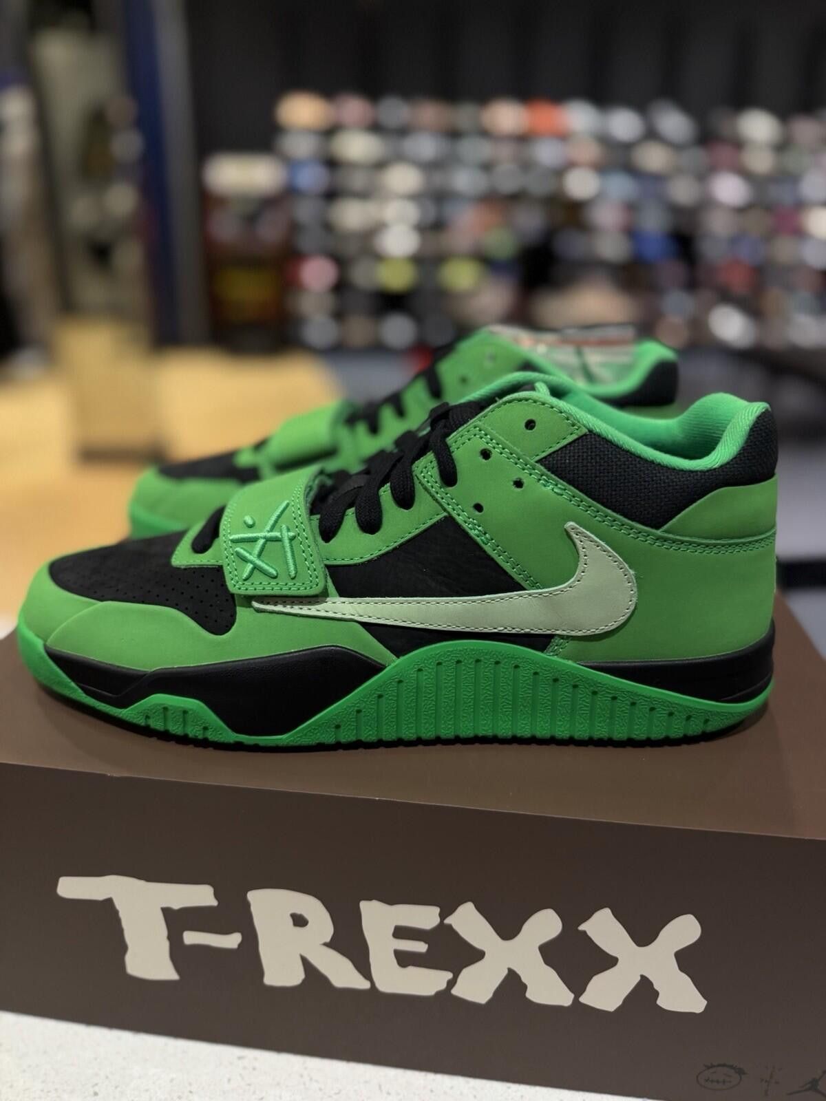 Jordan Brand Nike Jordan CJ1 T-Rexx x Travis Scott Green Spark Size 11 Size US 11 / EU 44 - 4 Thumbnail