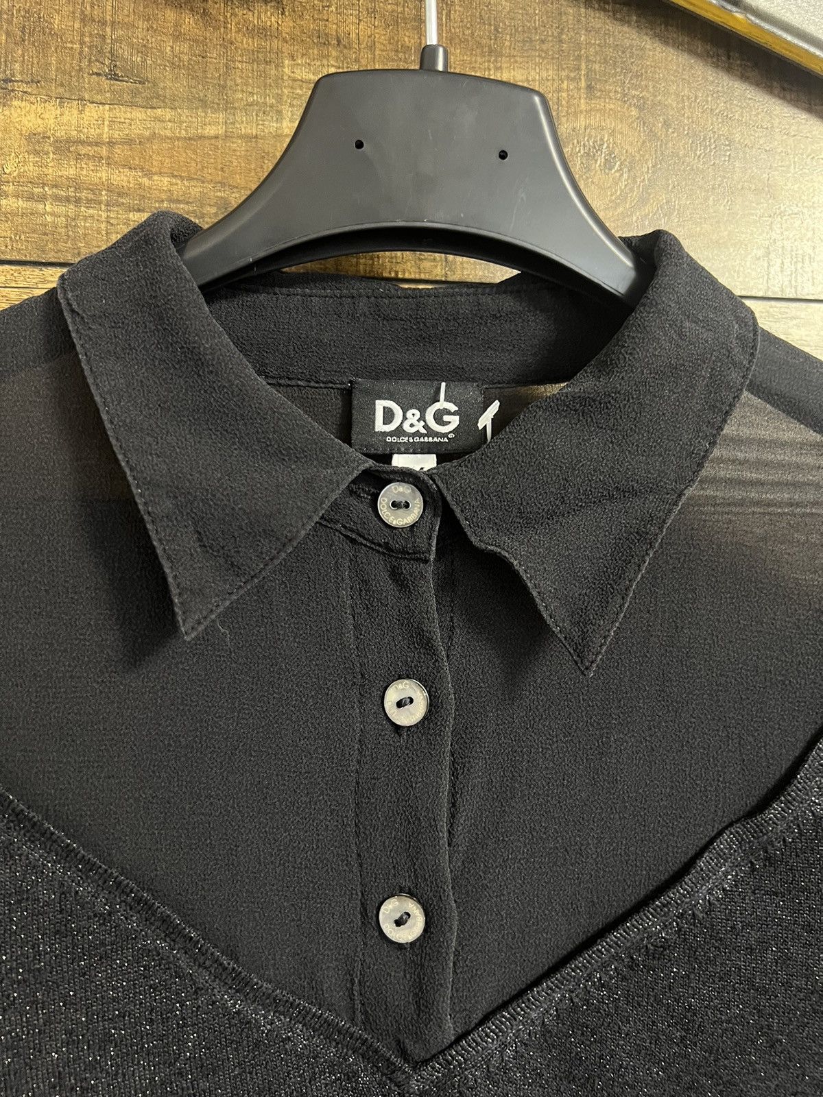 Dolce & Gabbana DOLCE & GABBANA LACE Glitter T-shirt Blouses Polo Shirt Size M / US 6-8 / IT 42-44 - 8 Thumbnail