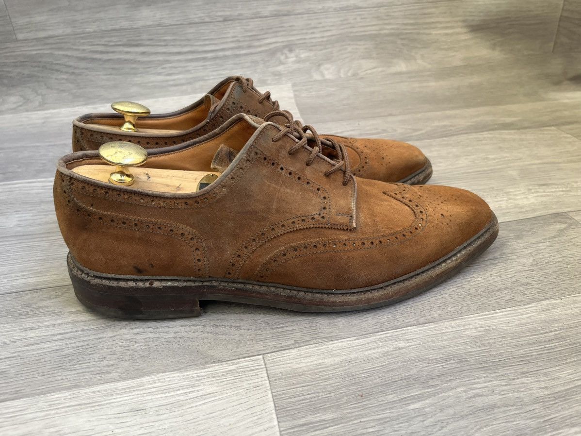 Crockett & Jones Crockett & jones brown suede wingtip oxford leather shoes Size US 10.5 / EU 43-44 - 8 Thumbnail