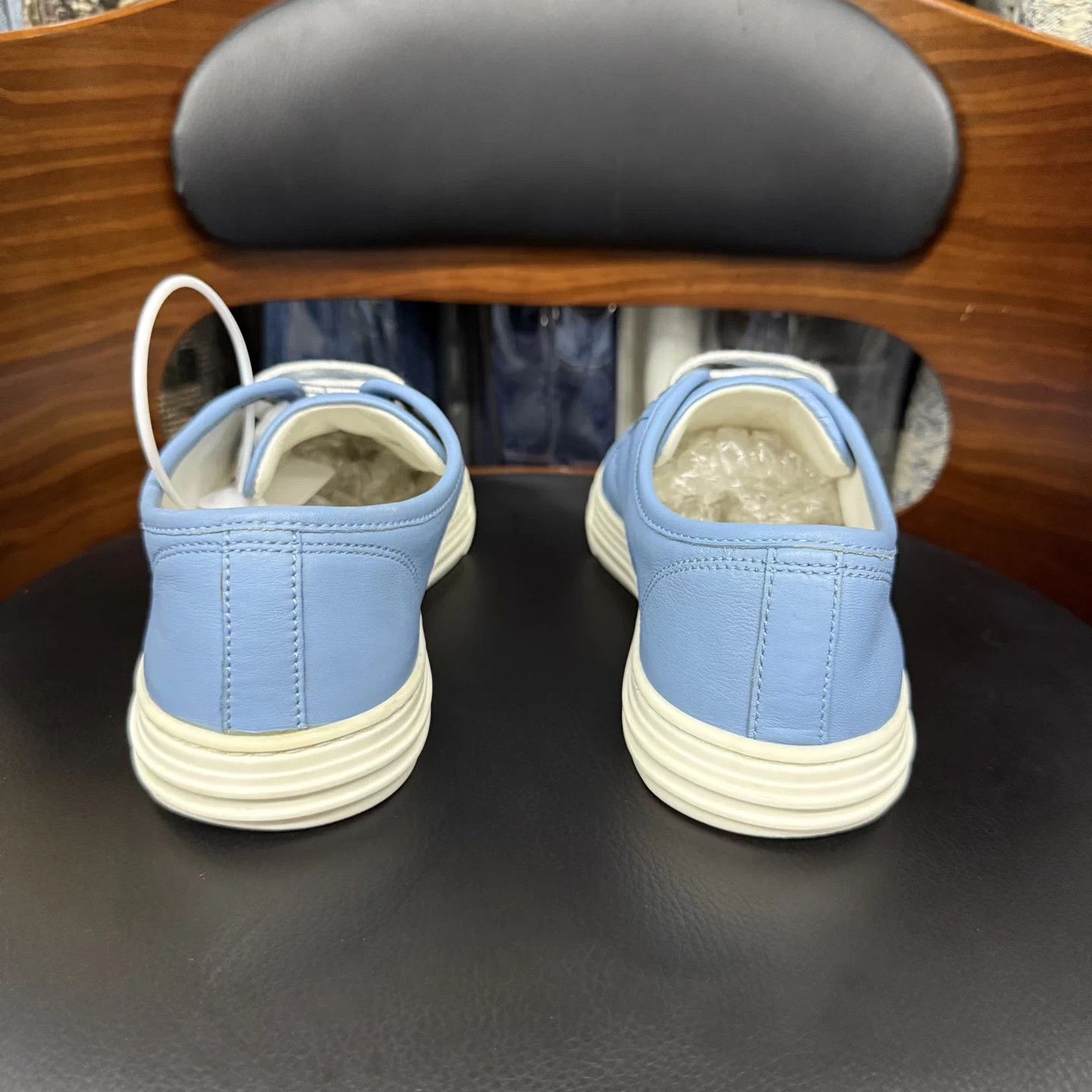 Gucci Gucci white blue sneakers 36.5 Size US 5.5 / IT 35.5 - 3 Thumbnail
