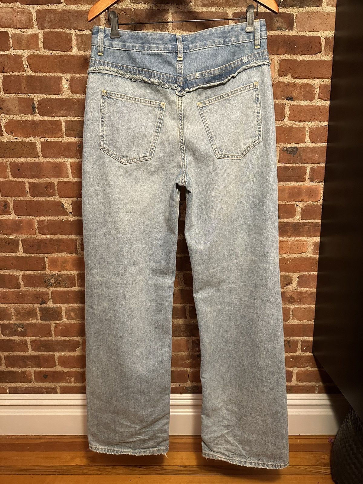 Givenchy MMW Distressed Two-Tone Jeans Size US 29 - 2 Thumbnail